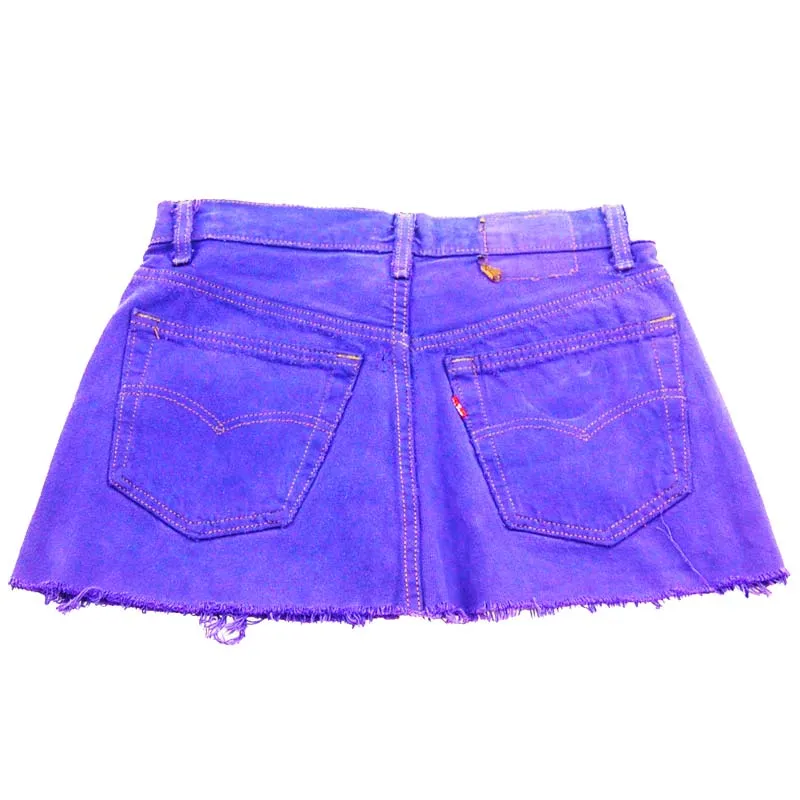 90s Levis Dark Purple Mini Skirt - 6