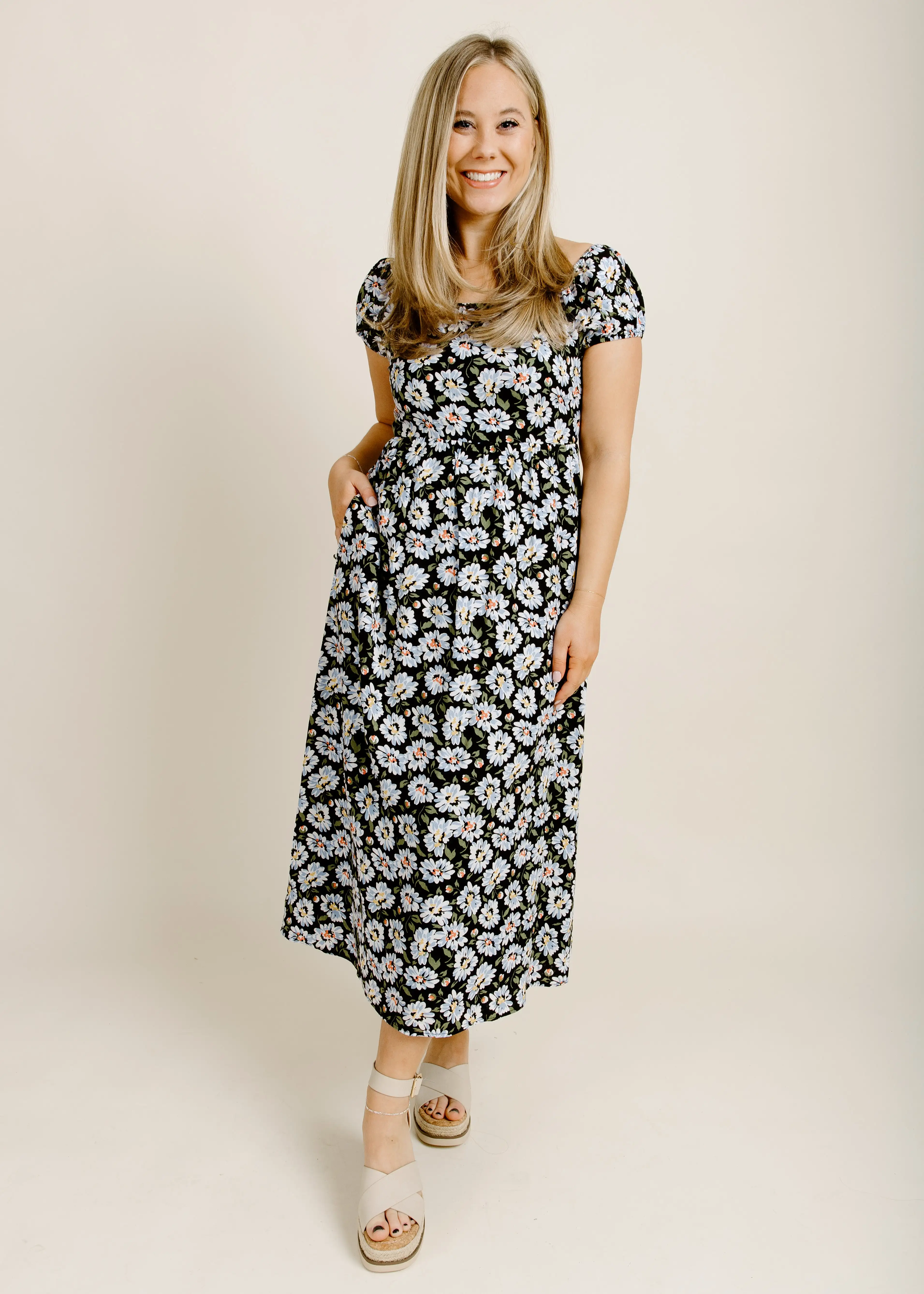 Across The Pond Midi Dress