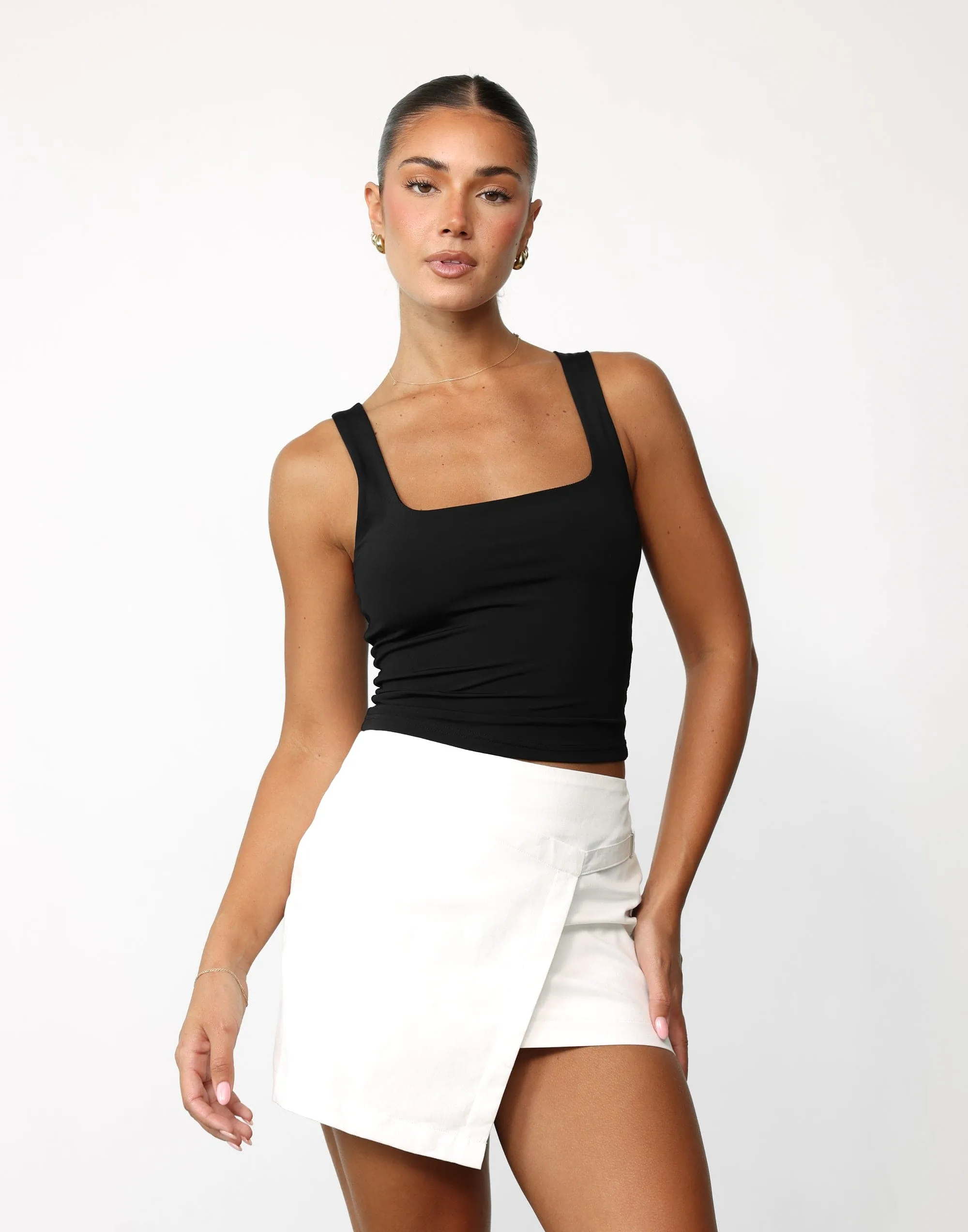 Adeola Mini Skirt (White)