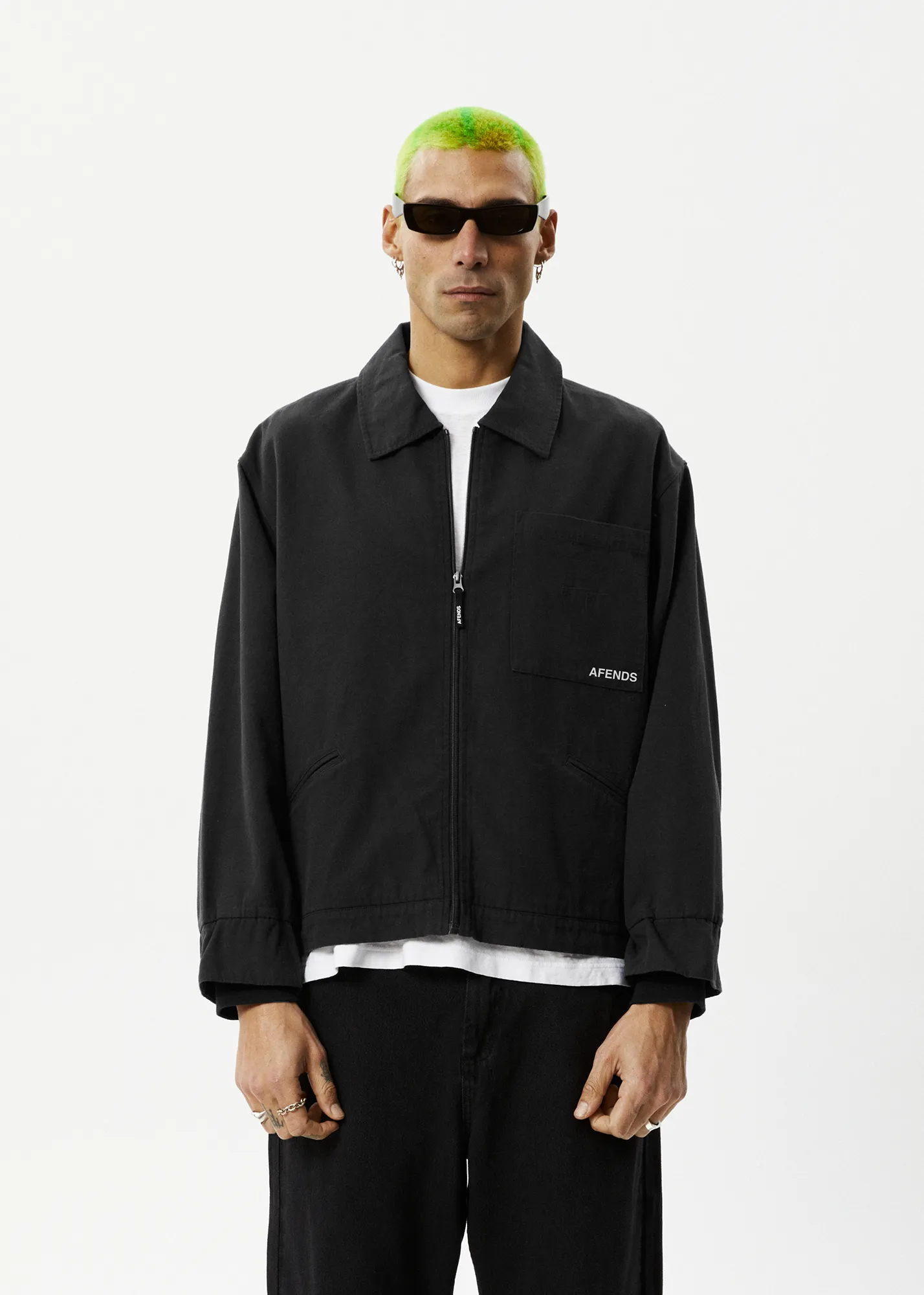 AFENDS Mens Oracle - Carpenter Jacket - Black