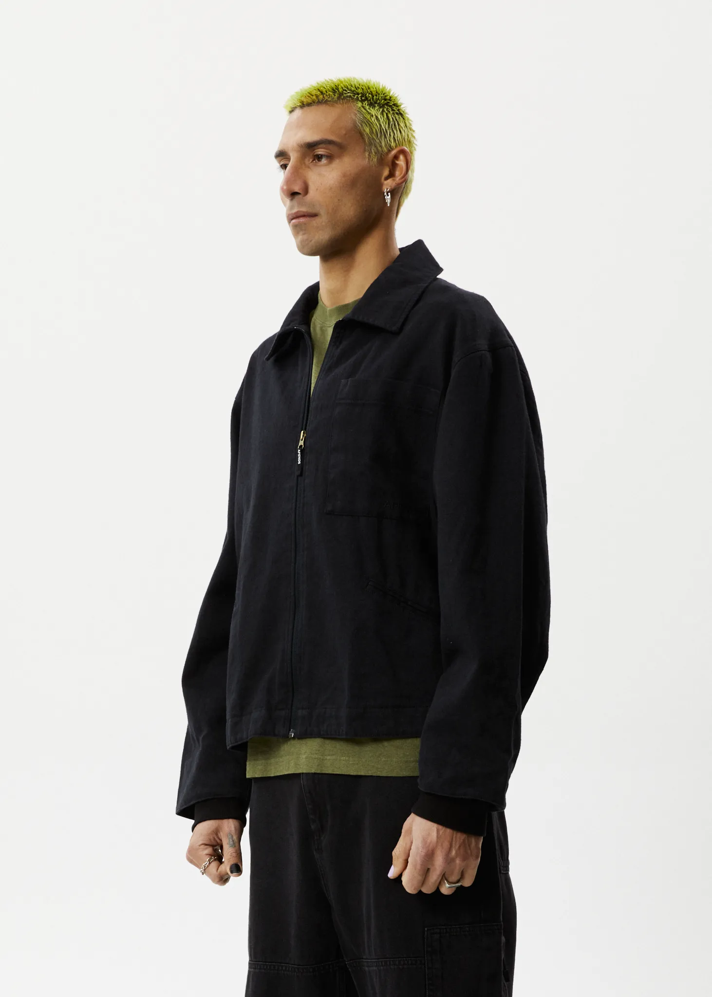 AFENDS Mens Oracle - Carpenter Jacket - Black