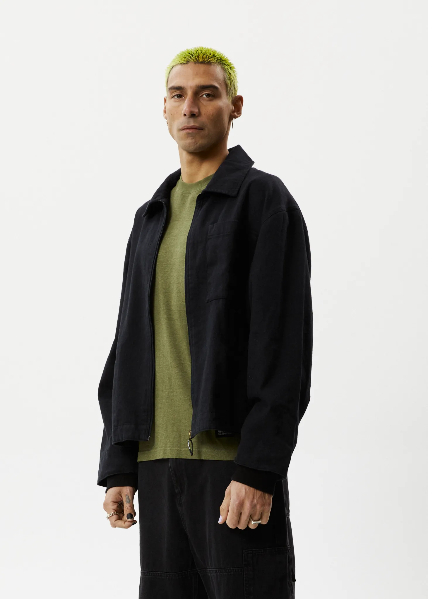 AFENDS Mens Oracle - Carpenter Jacket - Black