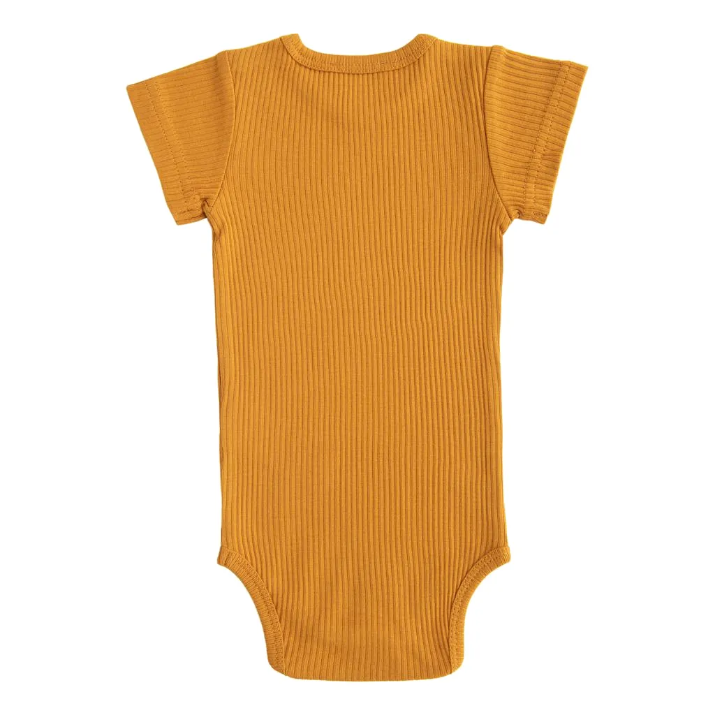 Amber Orange SS Modal Bodysuit