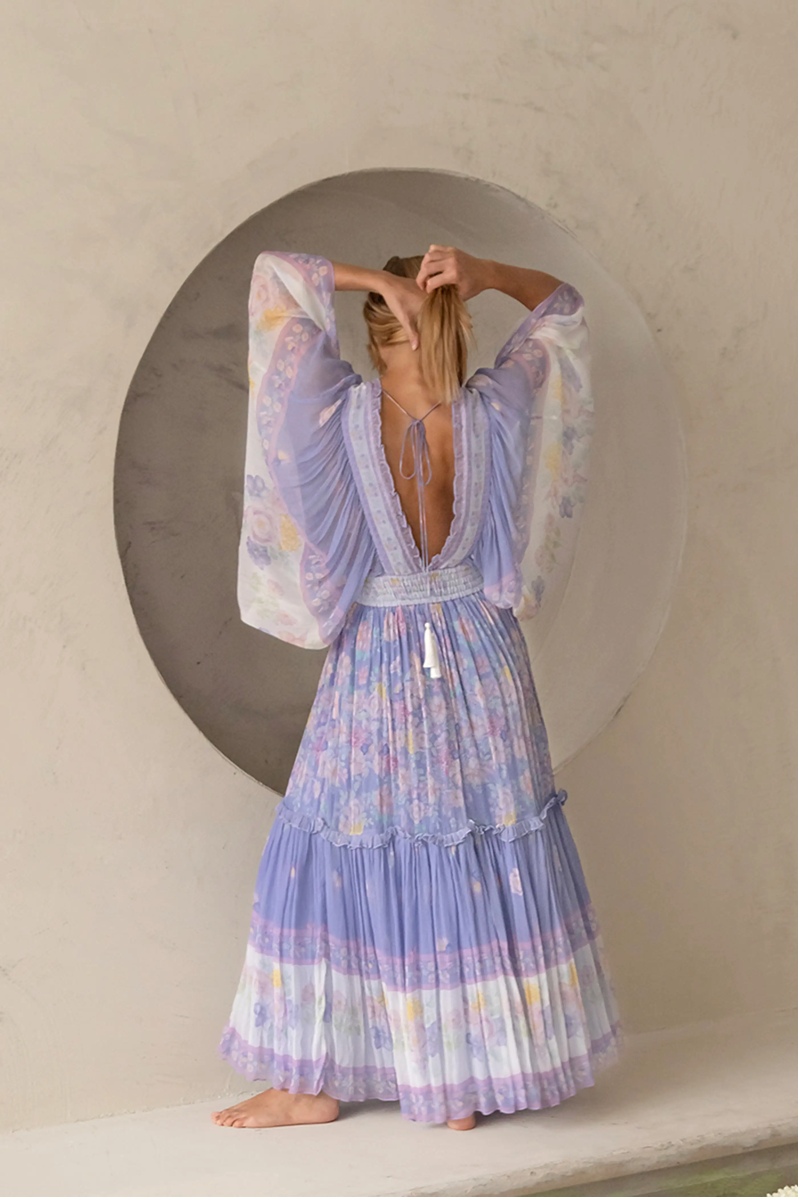 Angel Maxi Dress - Flowerbomb Lilac