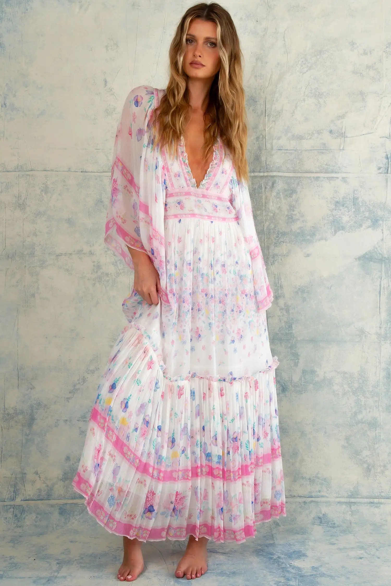 Angel Maxi Dress - Flowerbomb Pink