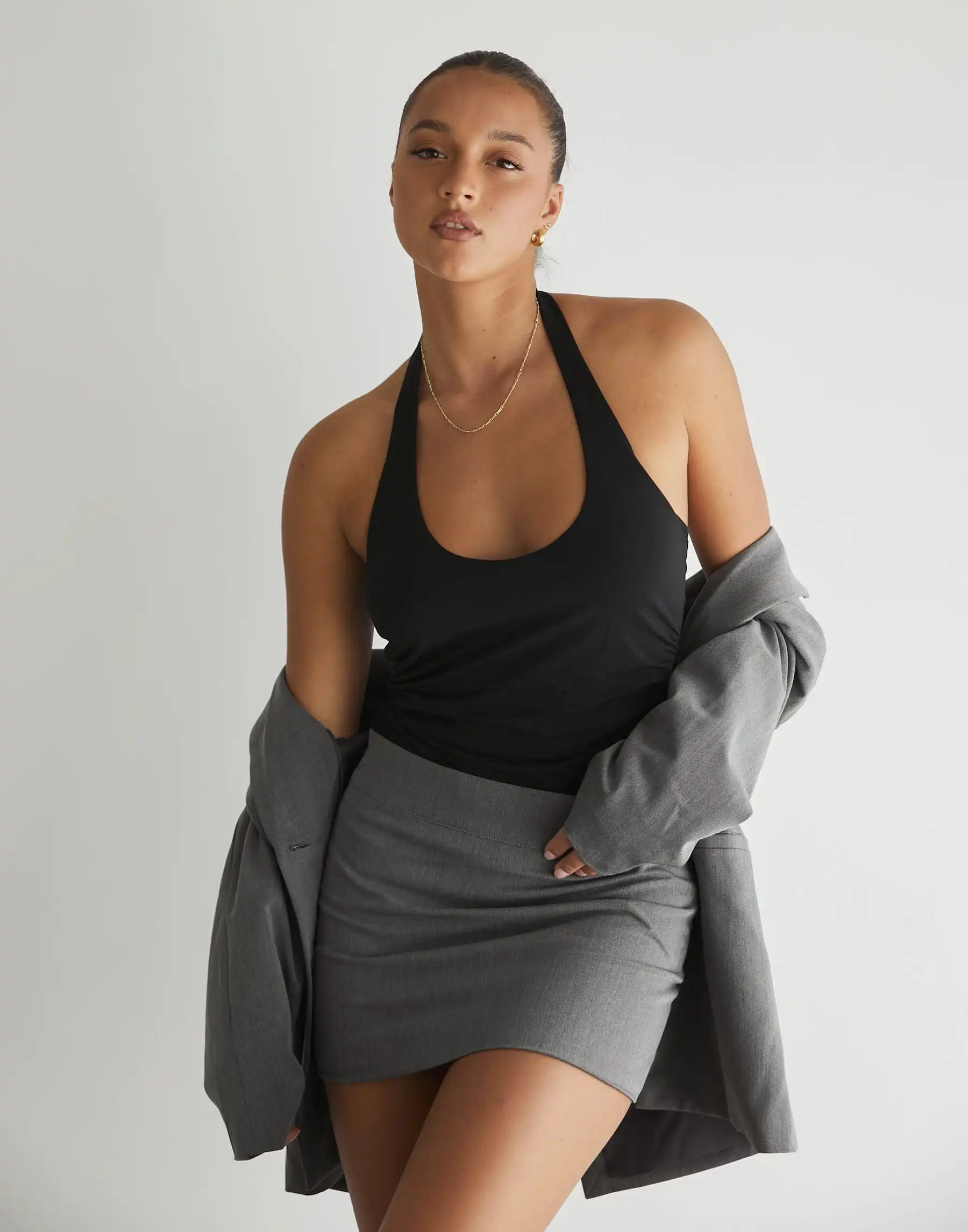 Ashwood Mini Skirt (Grey)