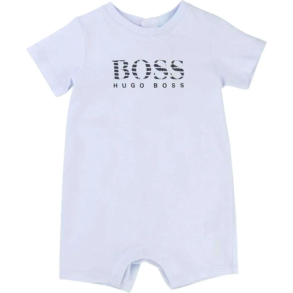 Baby Blue Short Sleeve Bodysuit