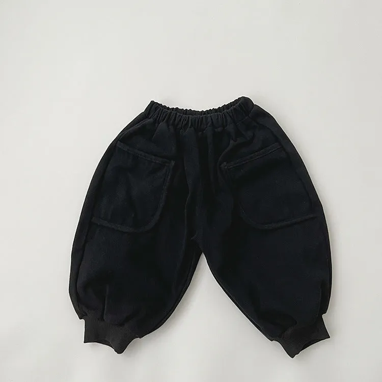 Baby Kid Girls Boys Solid Color Pants Wholesale 23113028