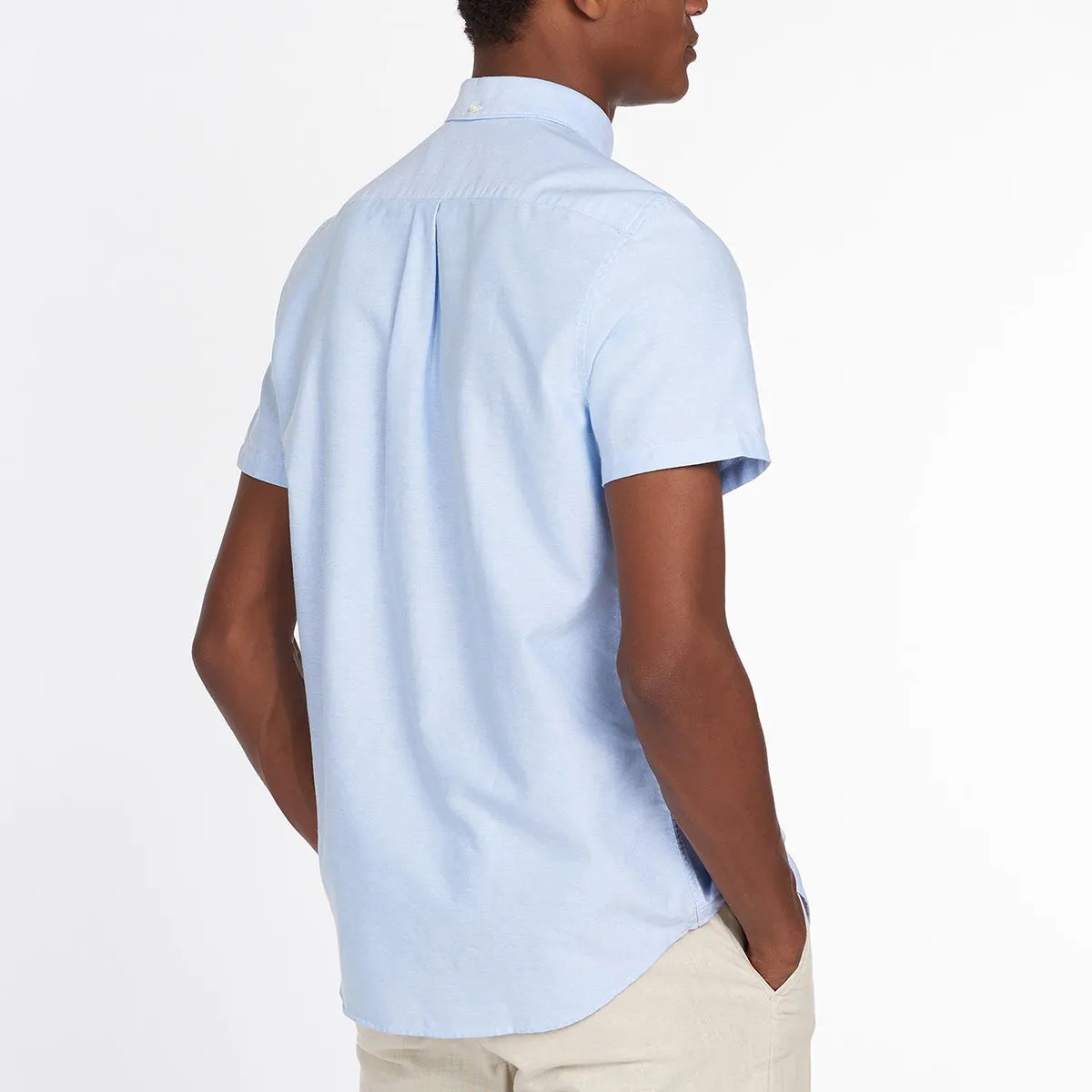 Barbour - Oxford 3 Tailored Fit SS Shirt in Sky Blue