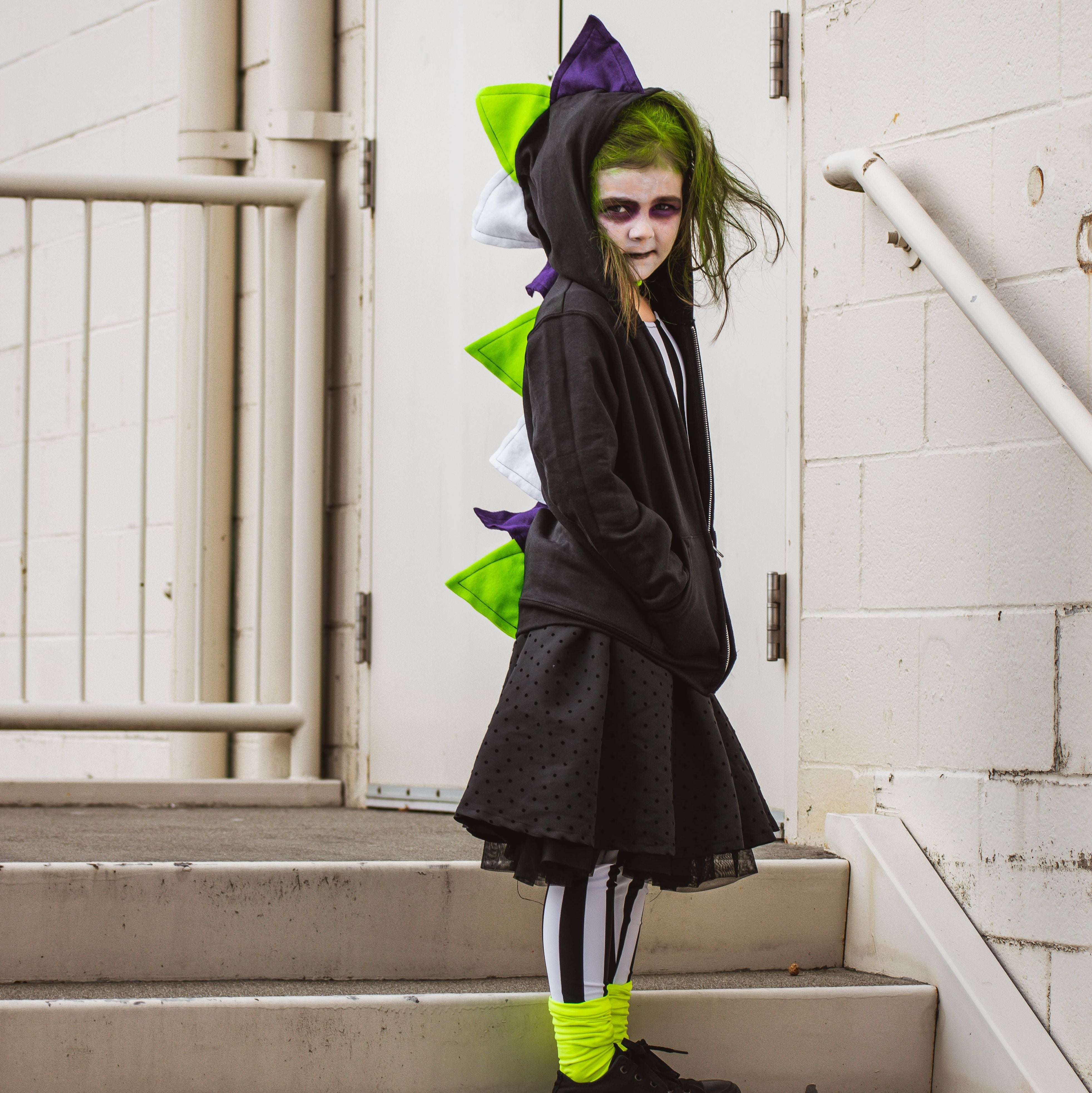 Beetlejuice Halloween Dinosaur Hoodie for Babies, Toddlers and Kids