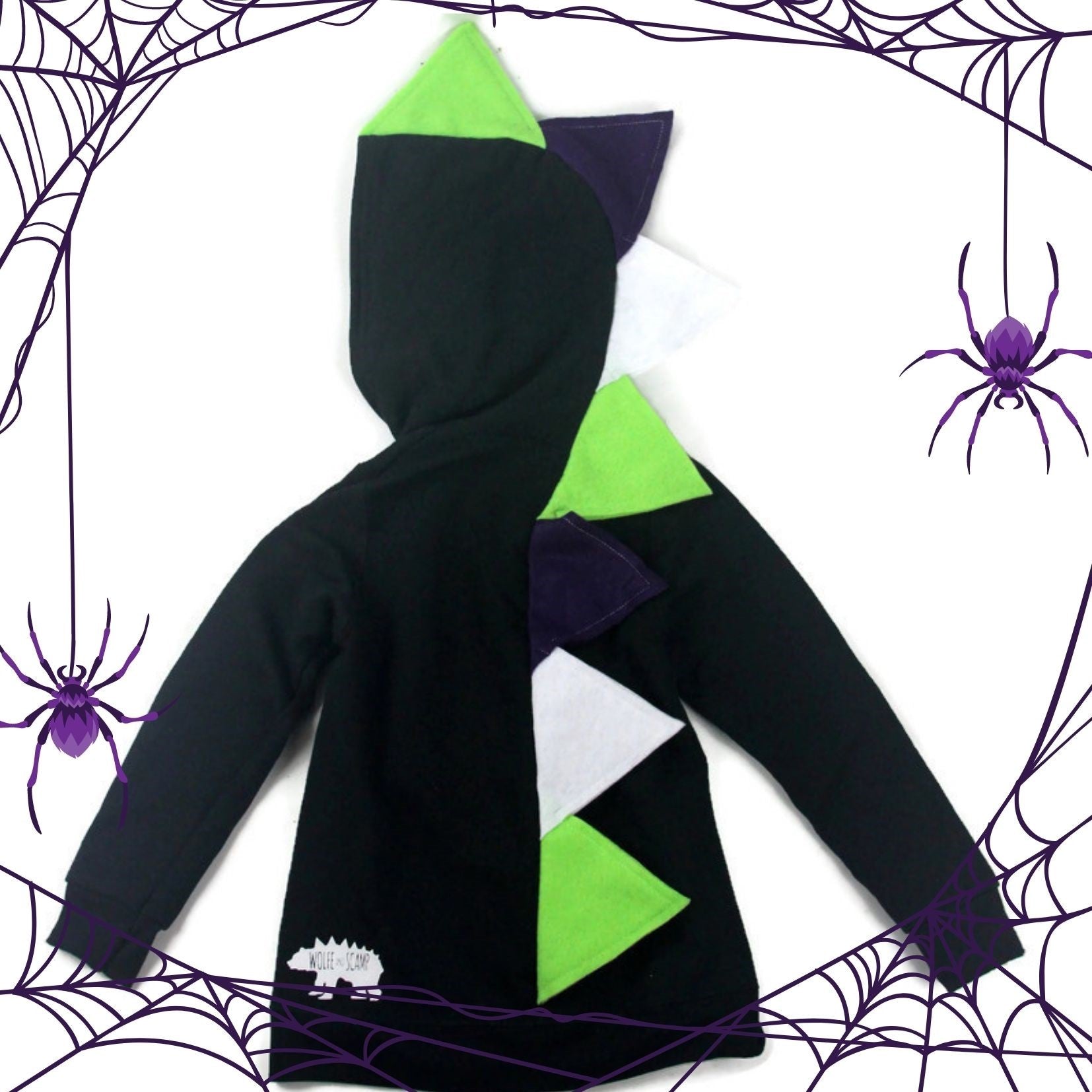 Beetlejuice Halloween Dinosaur Hoodie for Babies, Toddlers and Kids