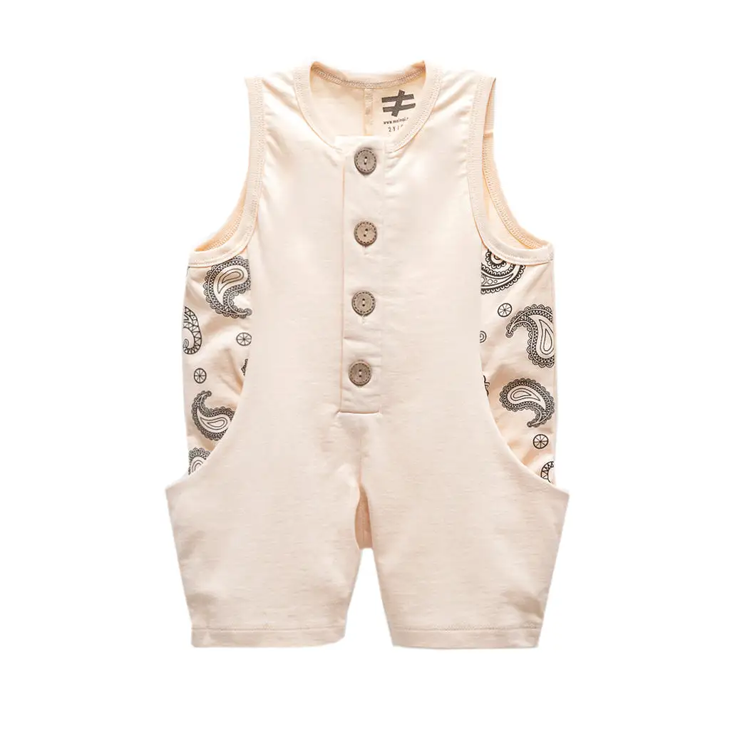 Beige Paisley Trim Bodysuit