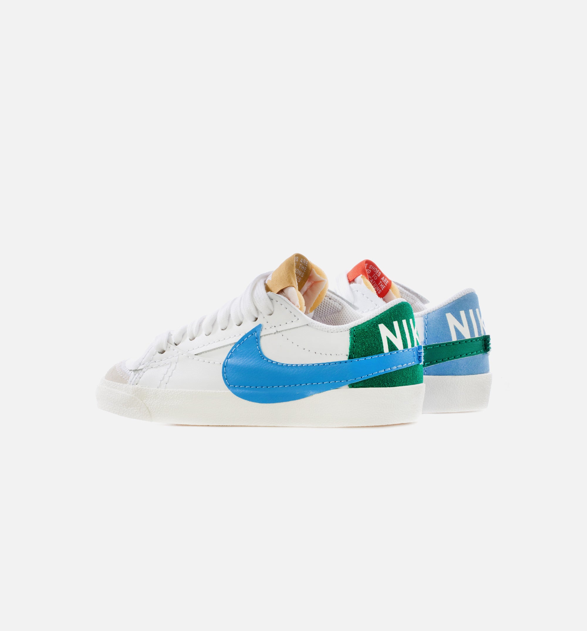 Blazer Low Jumbo Mismatch Womens Lifestyle Shoe - White/Green/Blue