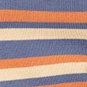 Blue & Orange Striped Sweater Vest