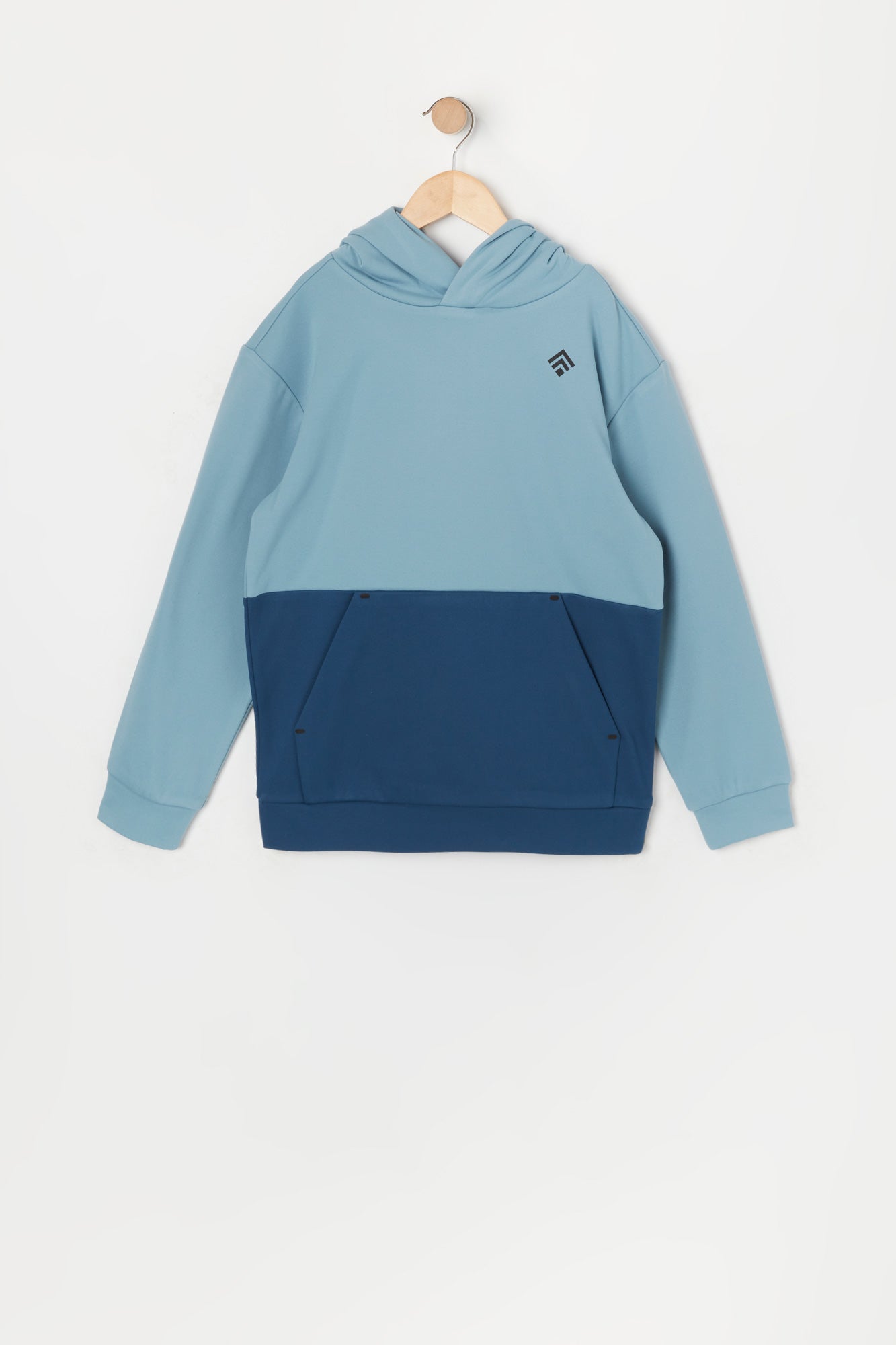 Boys Soft Tech Fleece Colourblock Hoodie