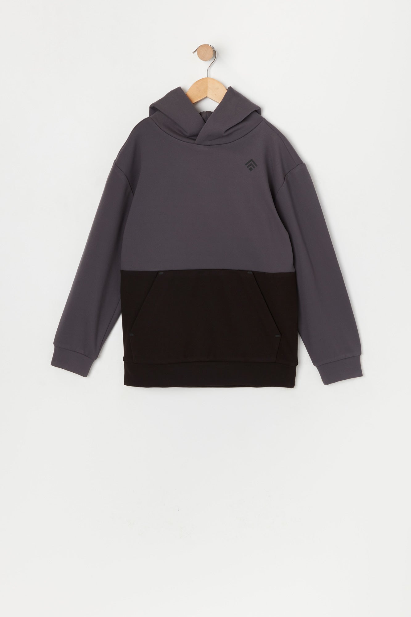 Boys Soft Tech Fleece Colourblock Hoodie