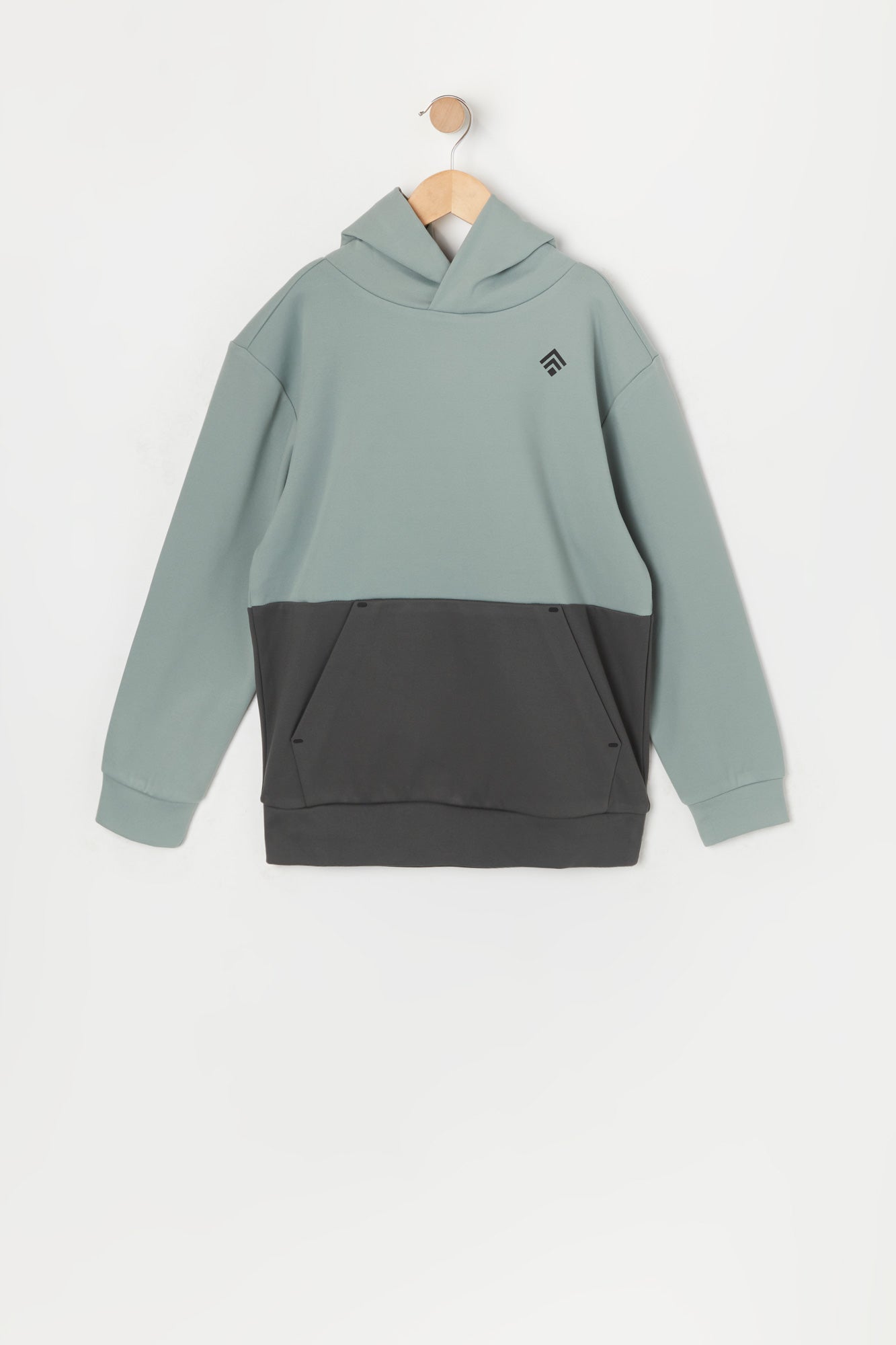 Boys Soft Tech Fleece Colourblock Hoodie