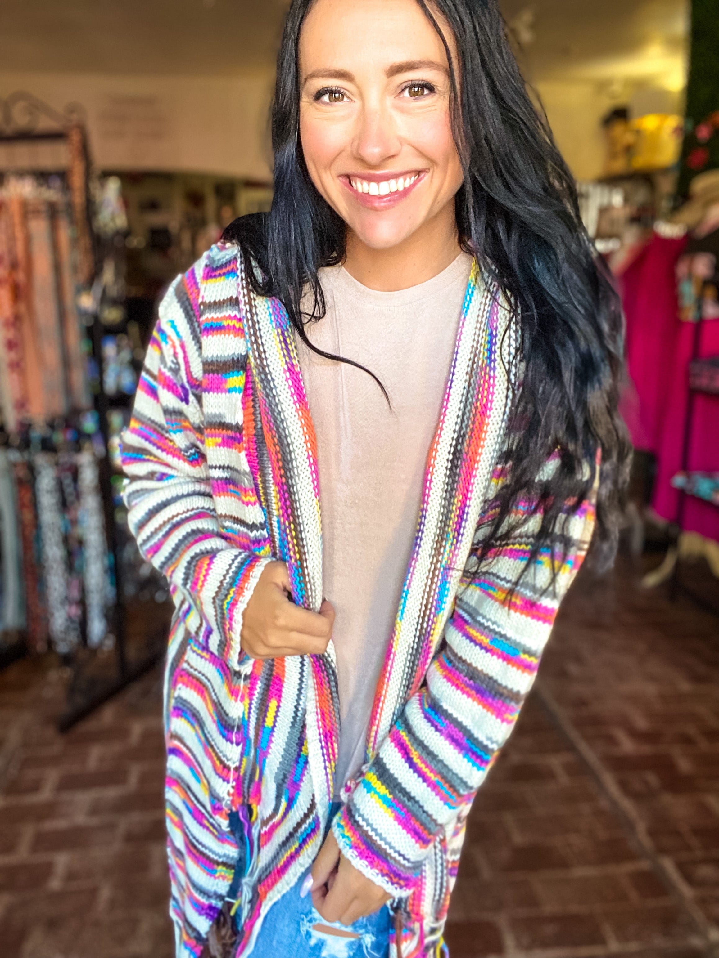 Bright Sunset Sweater Cardigan