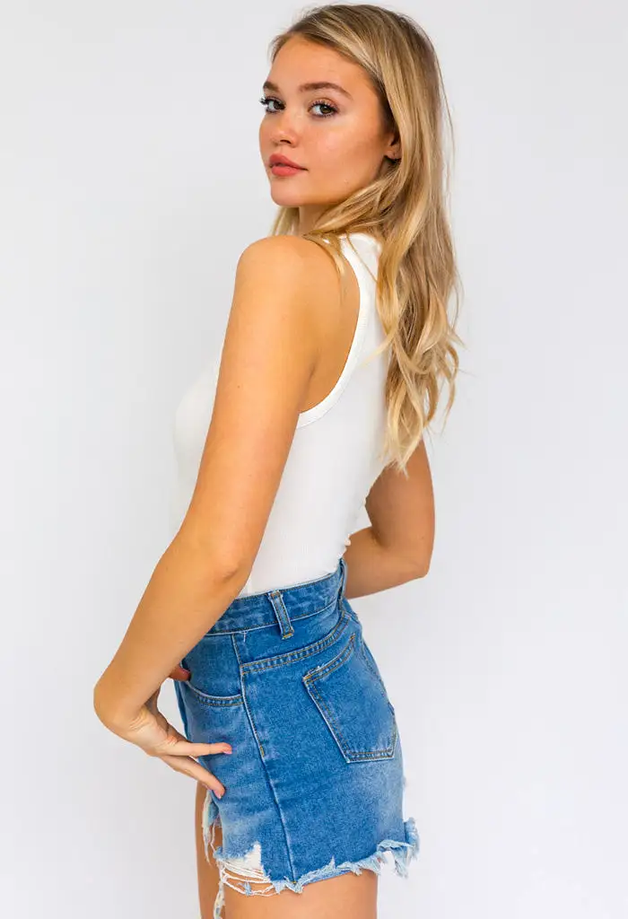 Brooke Bodysuit-White