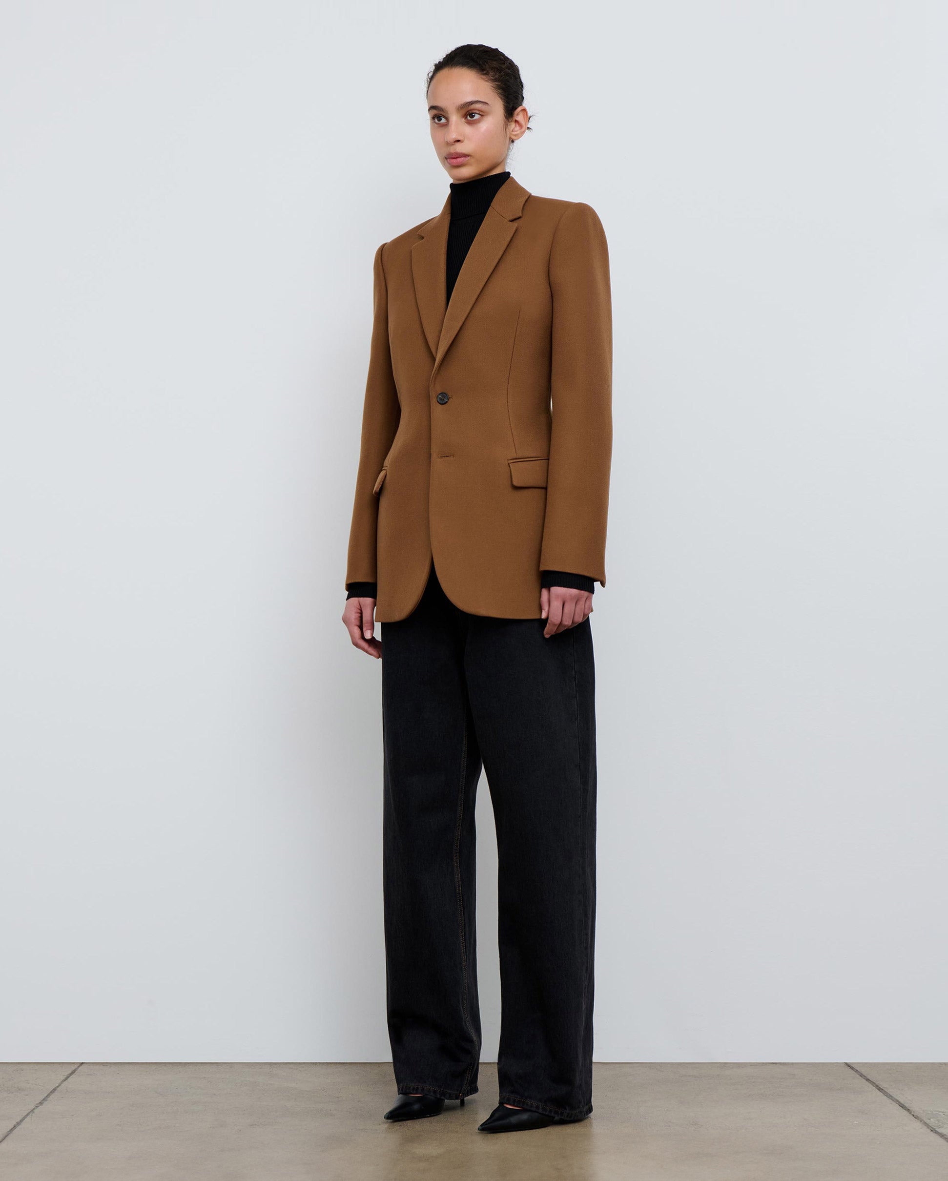 CONTOUR BLAZER / BROWN