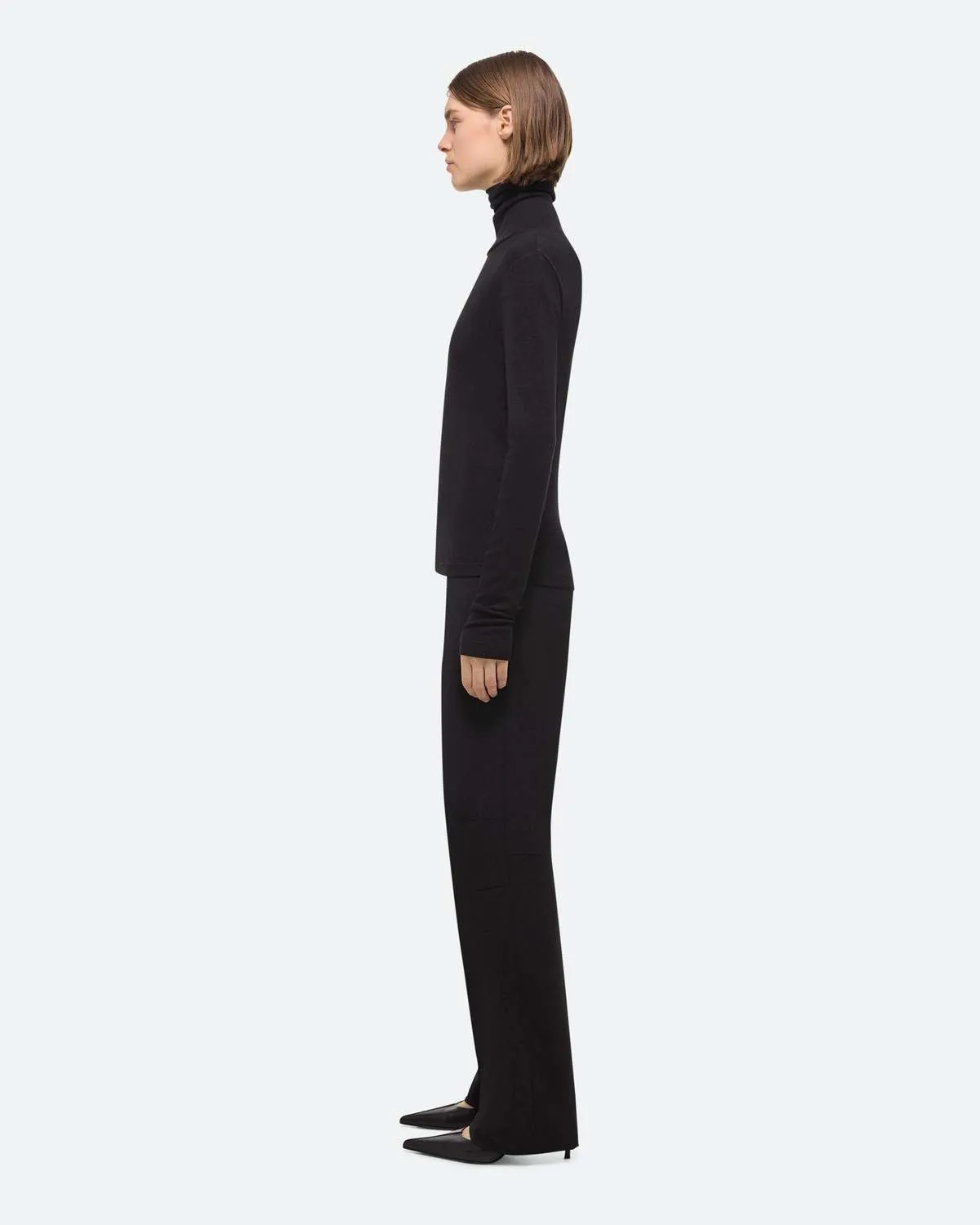 Cotton Turtleneck - Black