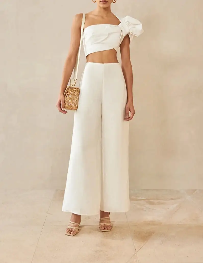 Cult Gaia - Kora Pant - Off White Linen