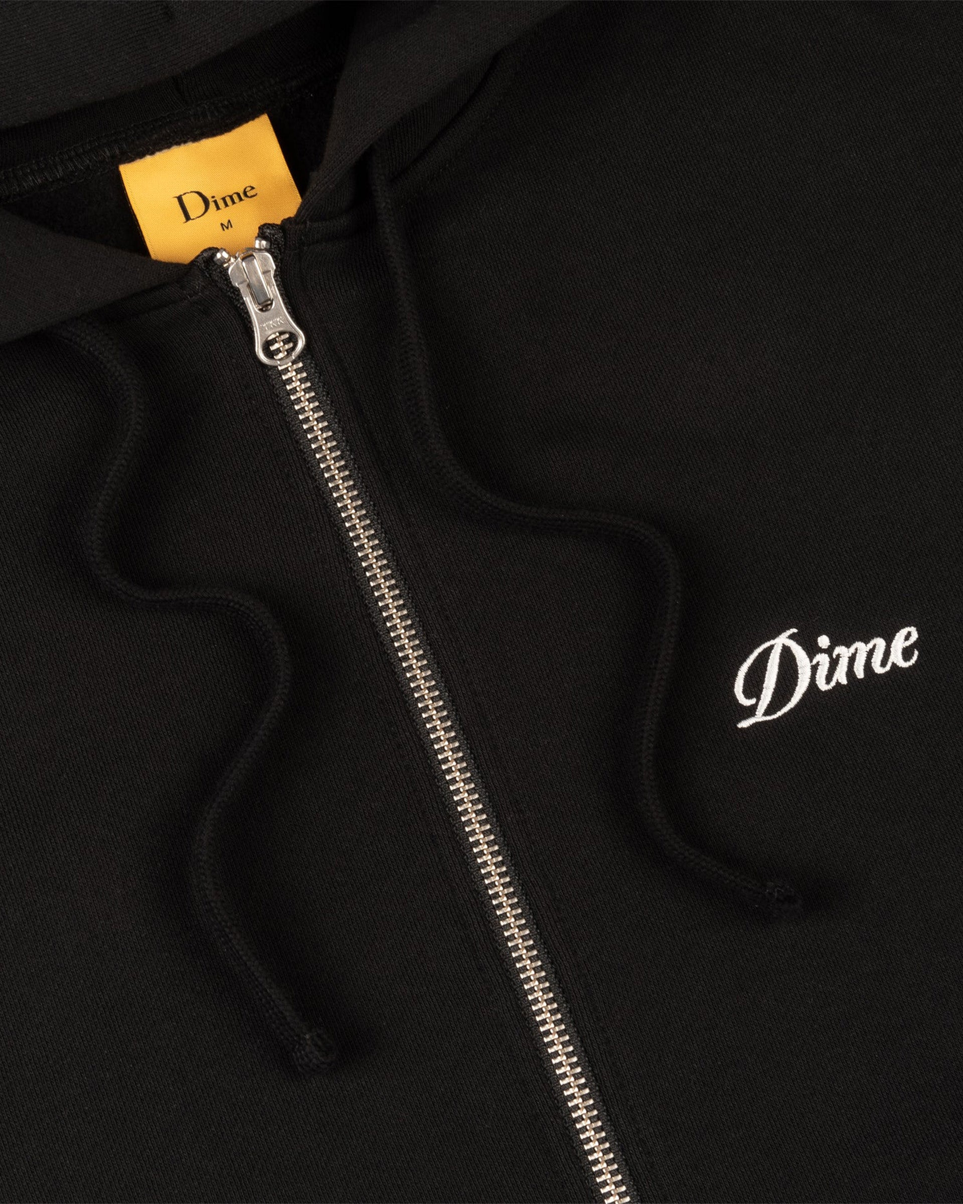 Cursive Small Logo Zip-Up Hoodie