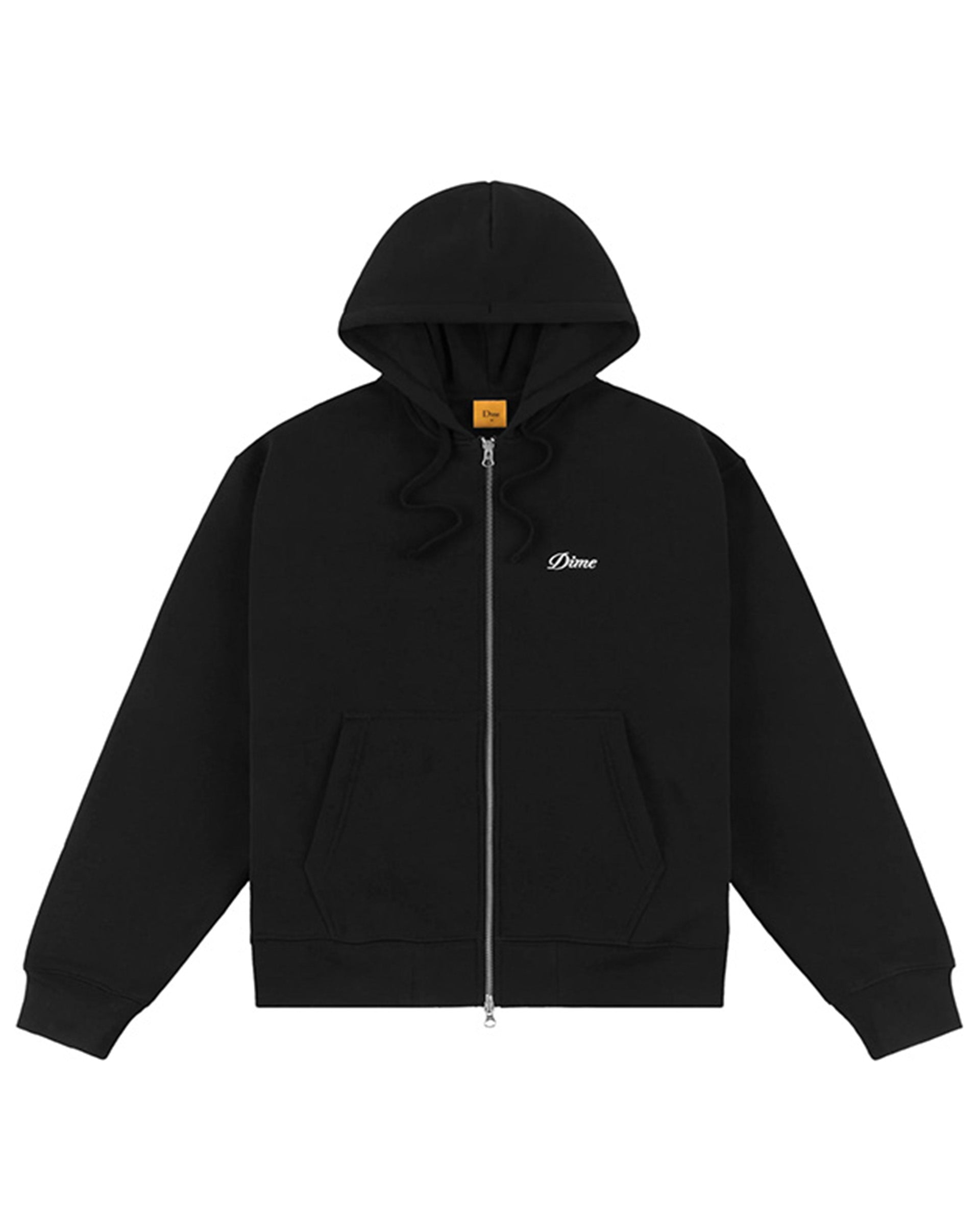 Cursive Small Logo Zip-Up Hoodie