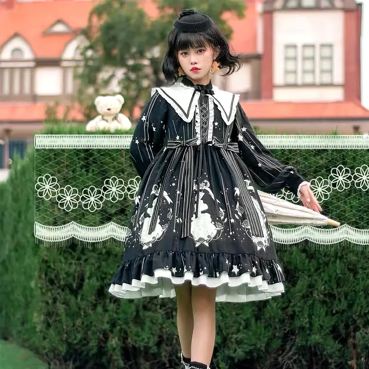 Dark girl plus size Lolita dress more kawaii plus kawaii