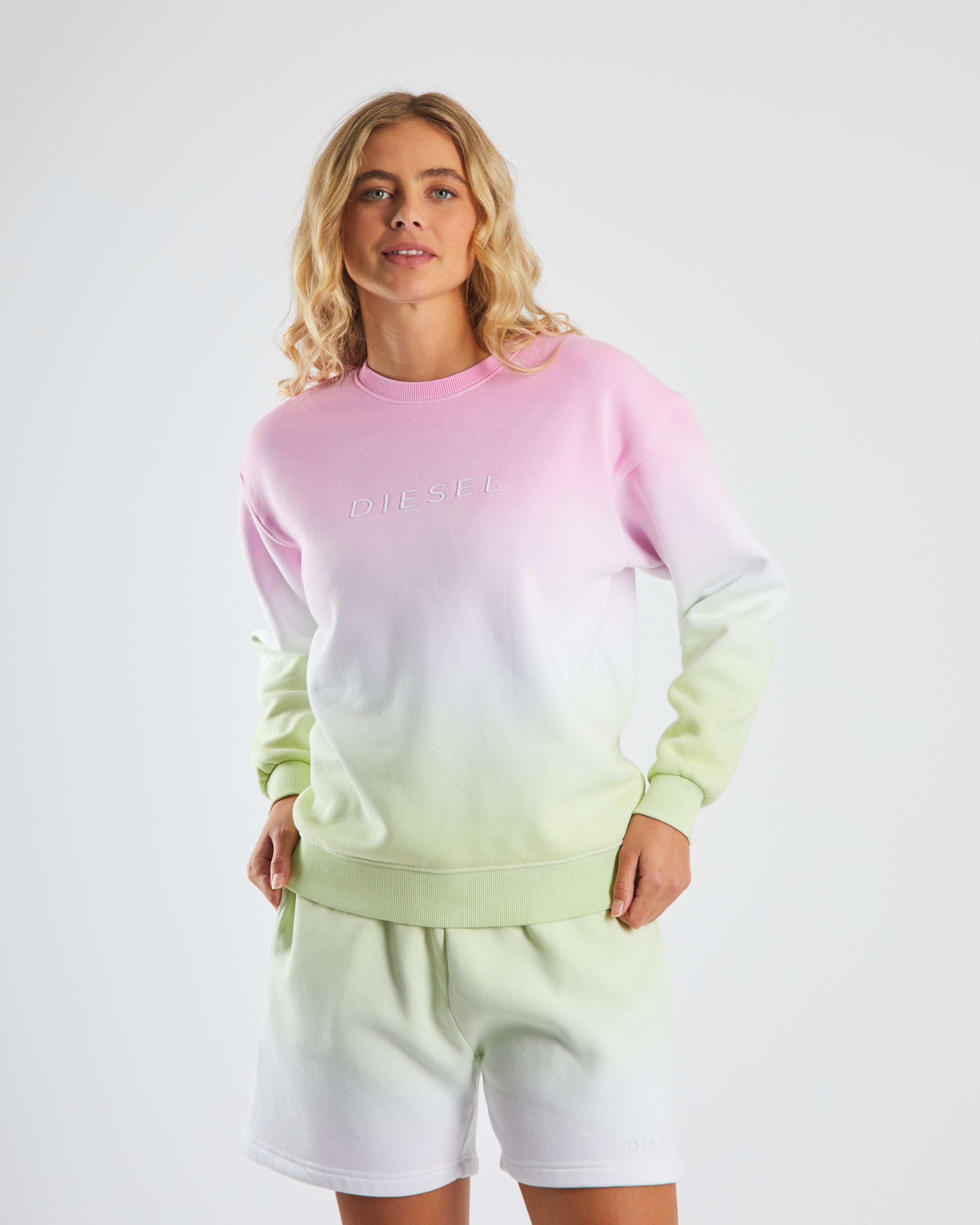 Dayna Sweater Pink/Green Ombre