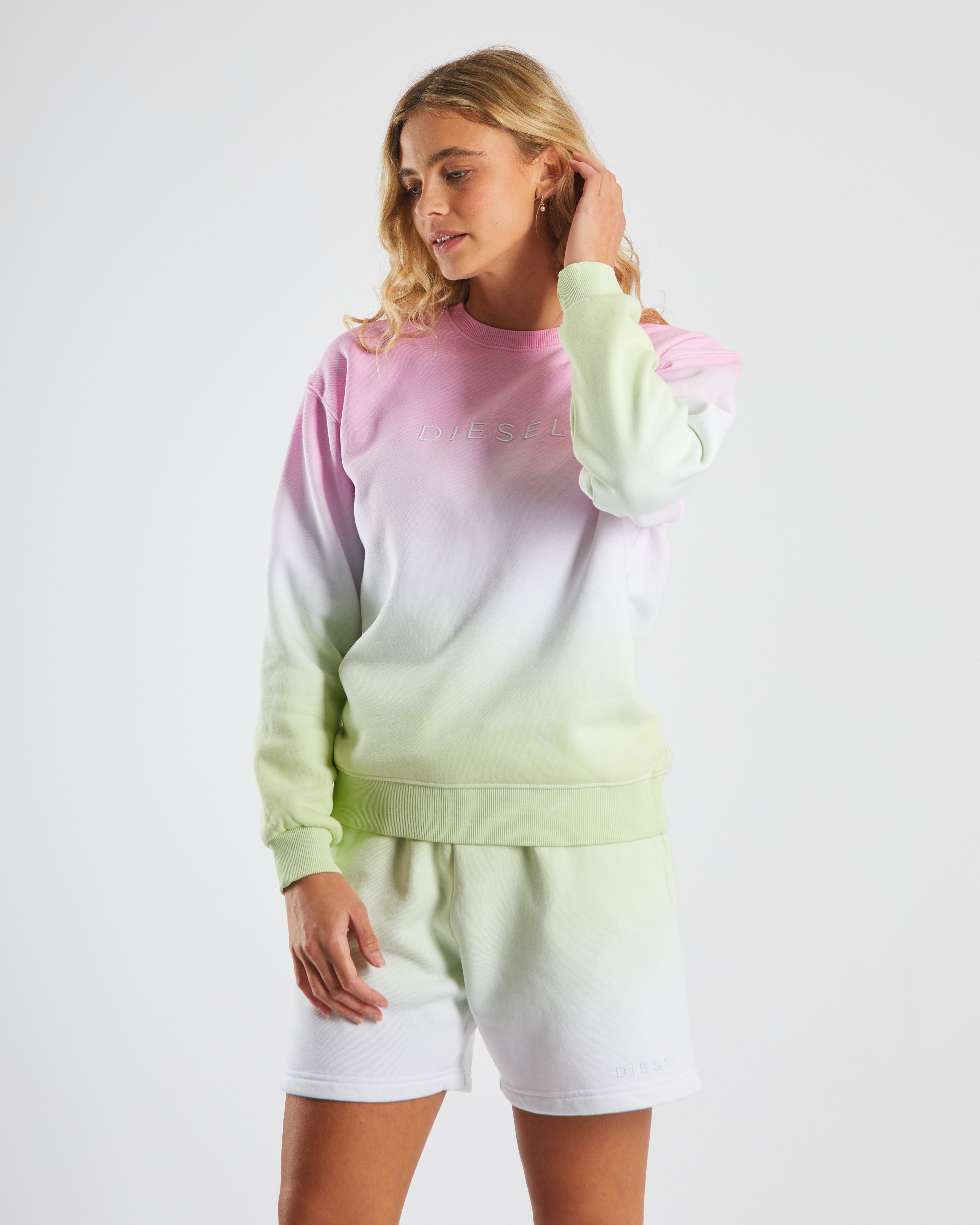 Dayna Sweater Pink/Green Ombre