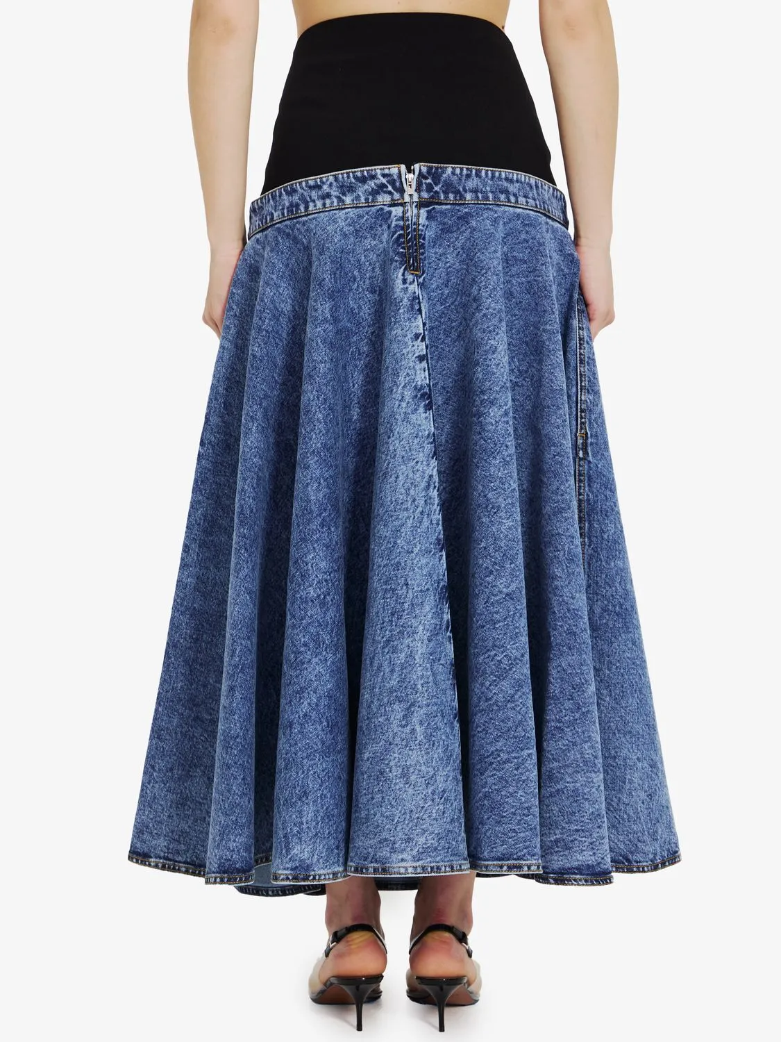 DENIM MIDI SKIRT