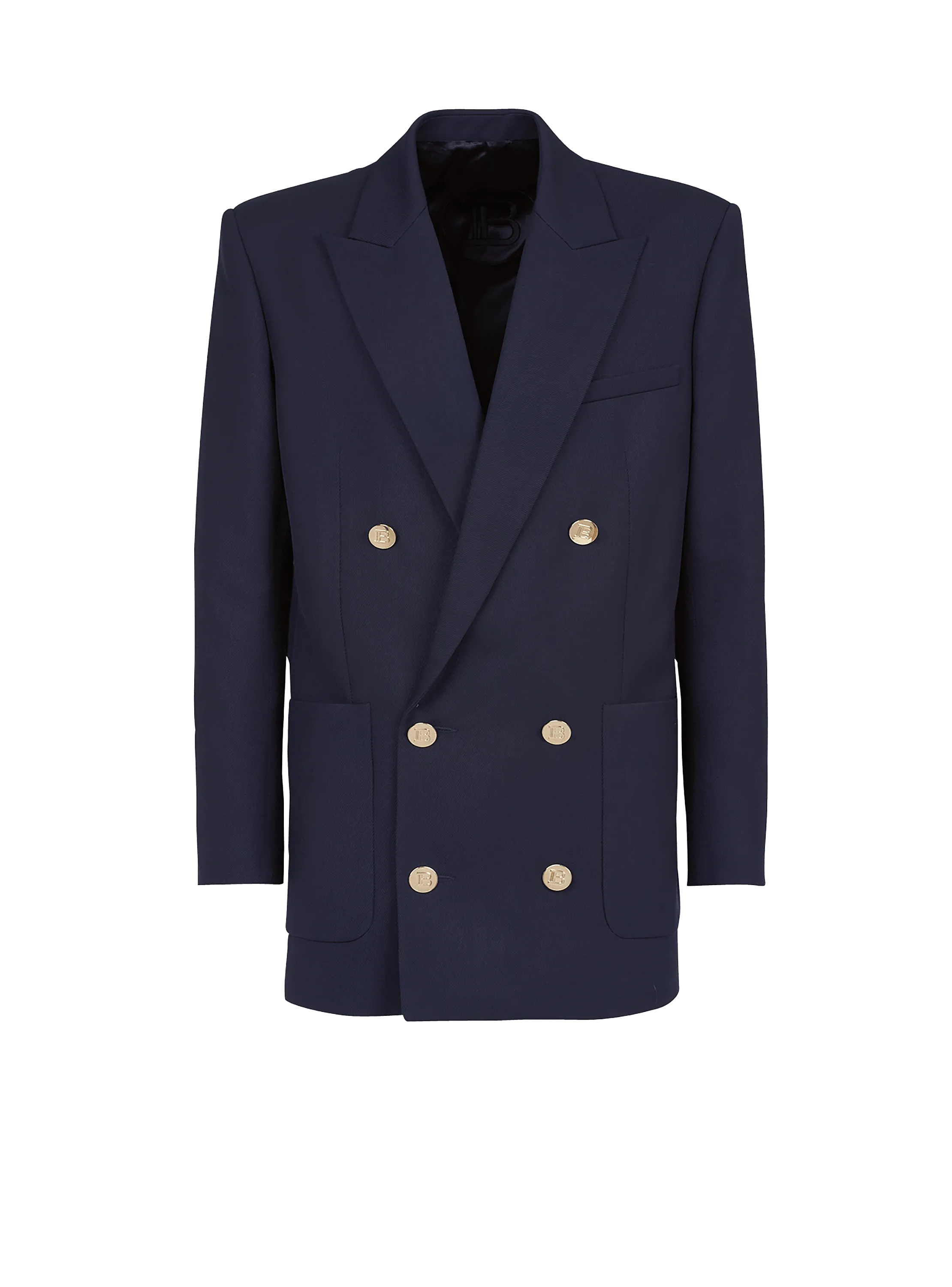 Double-breasted buttoned blazer