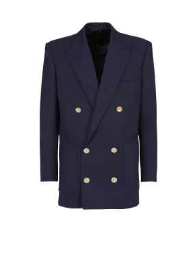 Double-breasted buttoned blazer