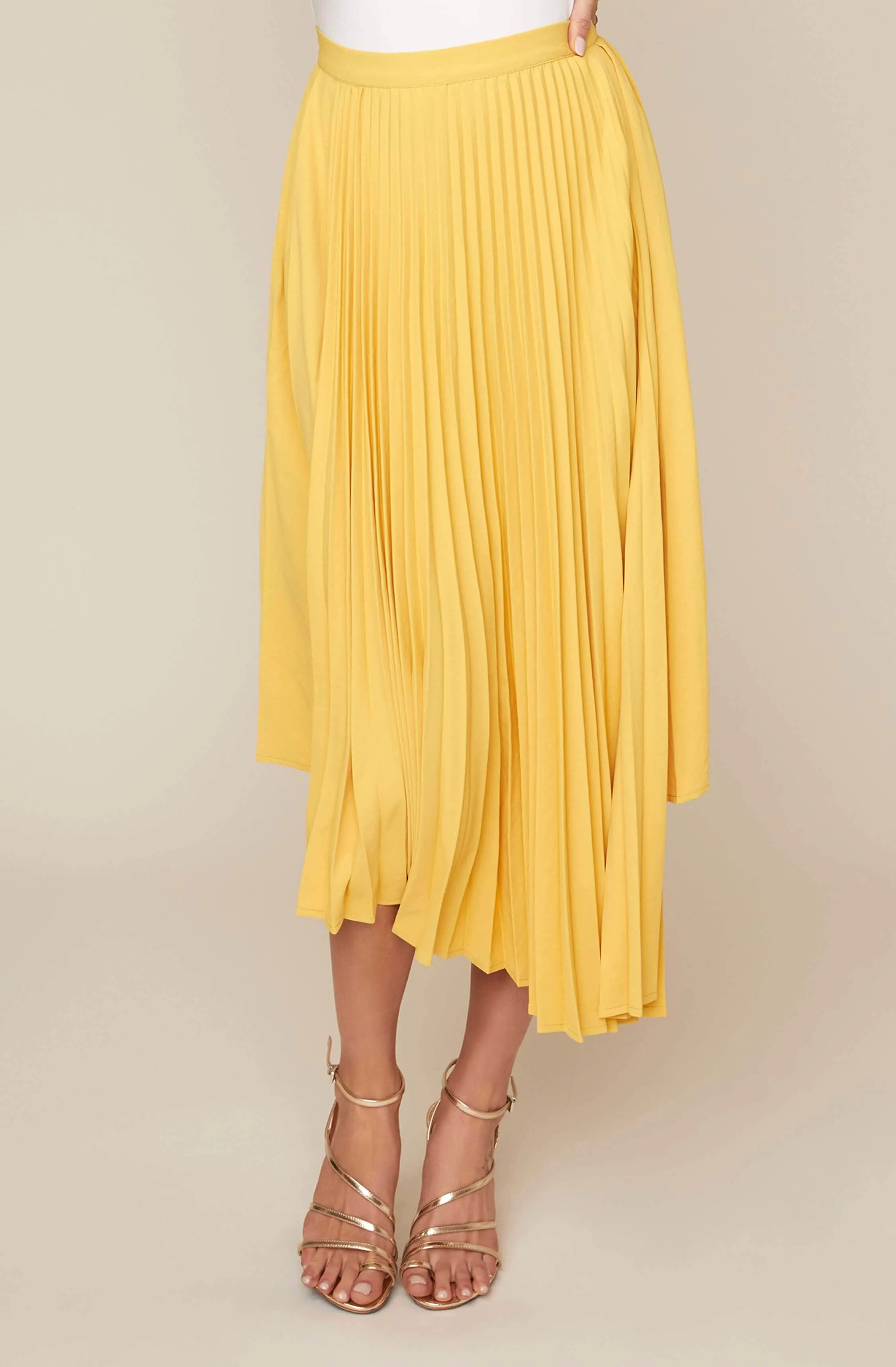 Elliot Pleated Midi Skirt