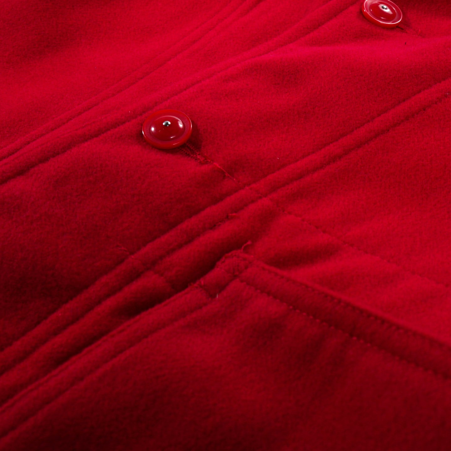 ENGINEERED GARMENTS SHAWL COLLAR COVER JACKET RED POLY FAKE MELTON