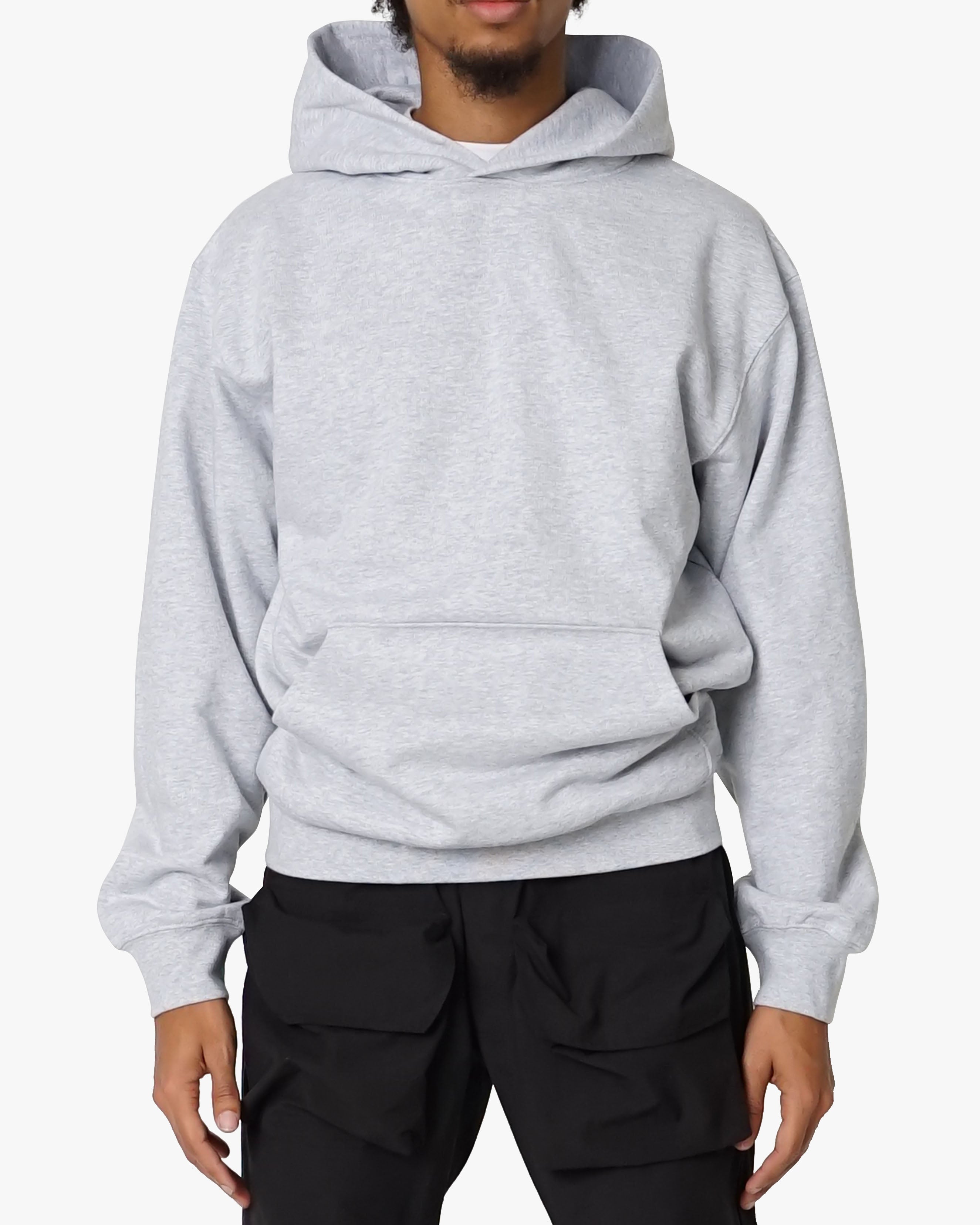 EPTM BIG N TALL PERFECT BOXY HOODIE-HEATHER GREY