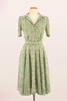 Farah Mint Floral Shirt Dress