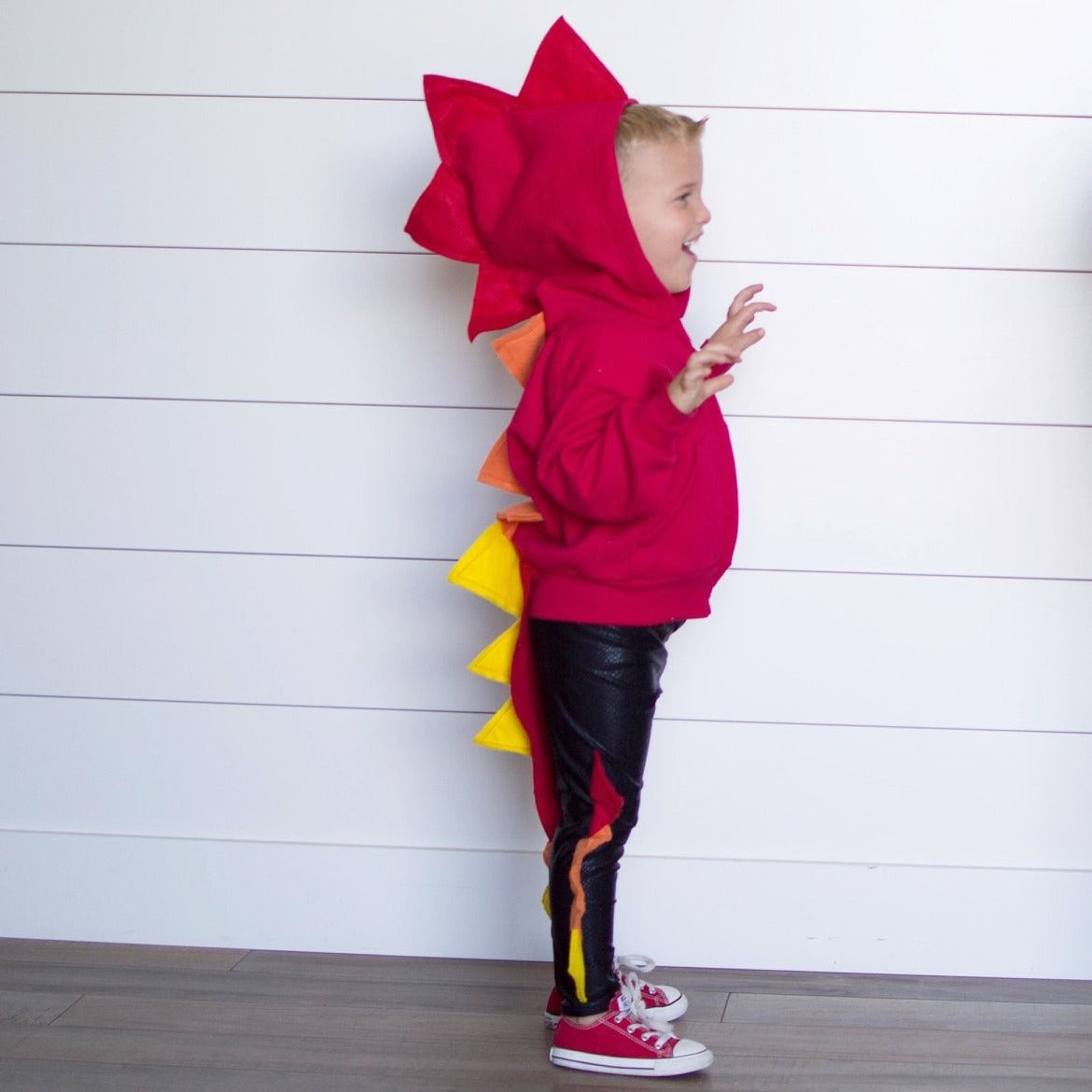 Fire Dragon Hoodie With Tail