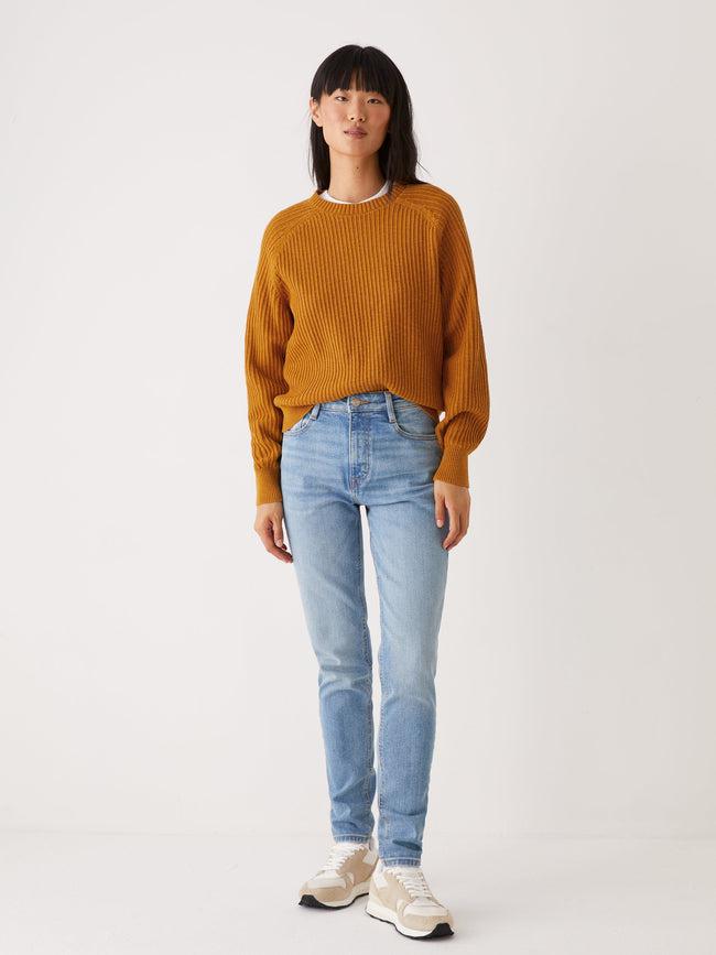 Frank And Oak Crewneck Sweater In Buckthorn Brown