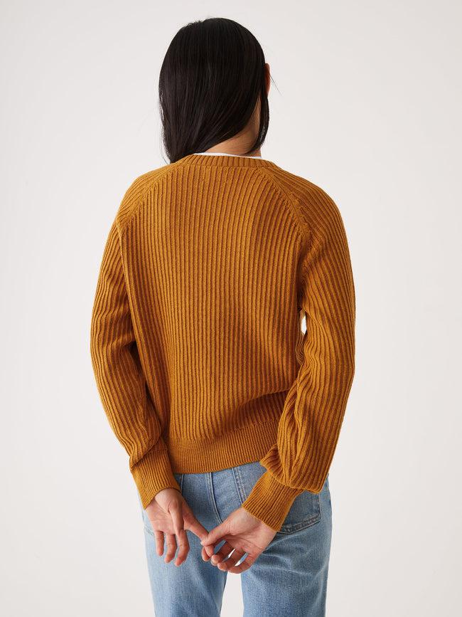 Frank And Oak Crewneck Sweater In Buckthorn Brown