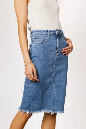 Frida Denim Midi Skirt - FINAL SALE