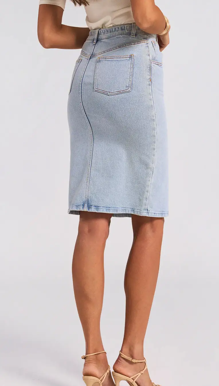 Generation Love - Luanne Denim Skirt - Light Blue