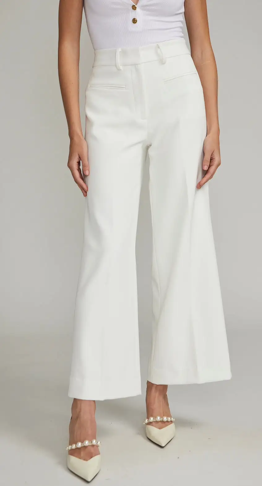 Generation Love - Rayne Crepe Pants - White