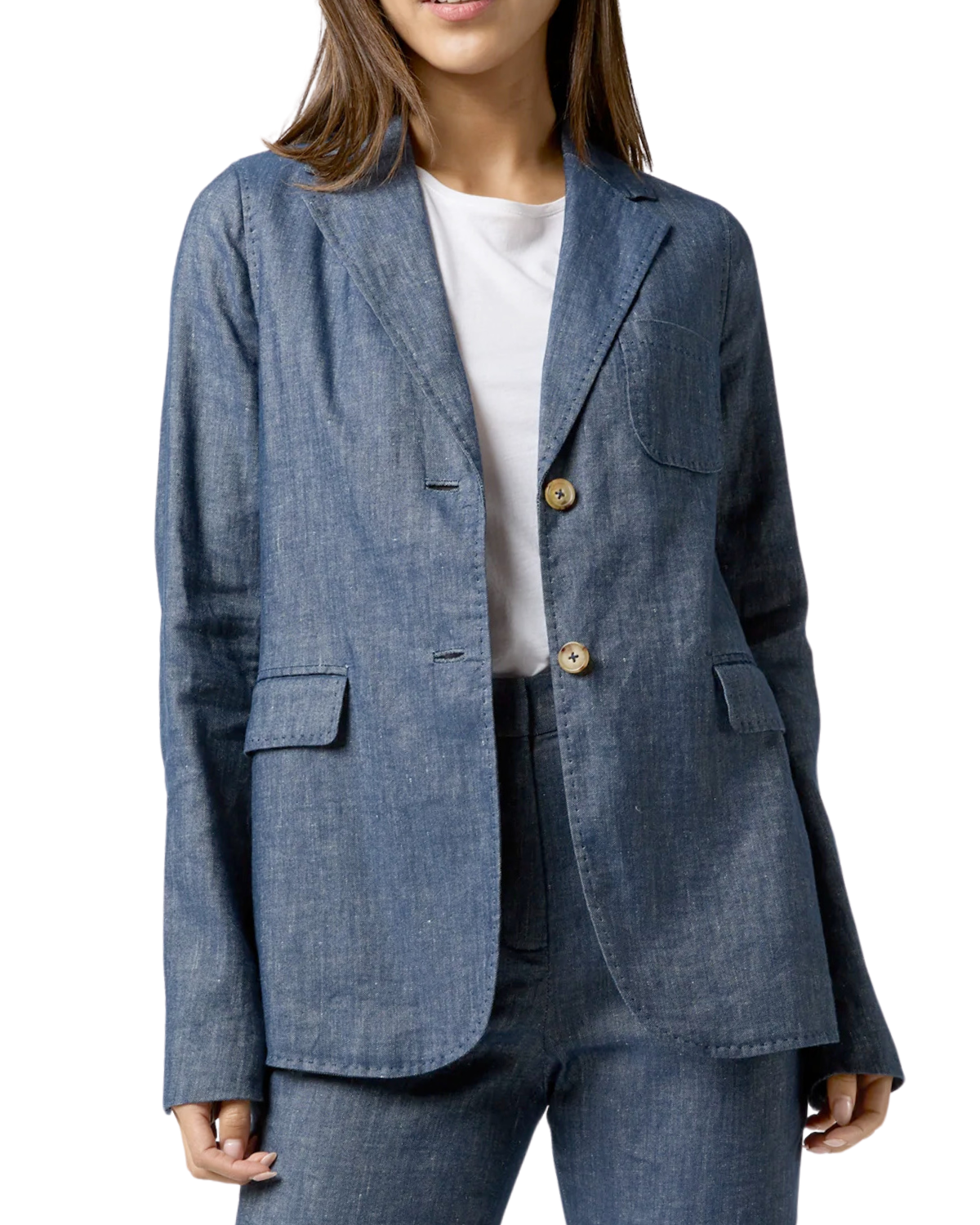 Ghost Blazer (Indigo Stretch)