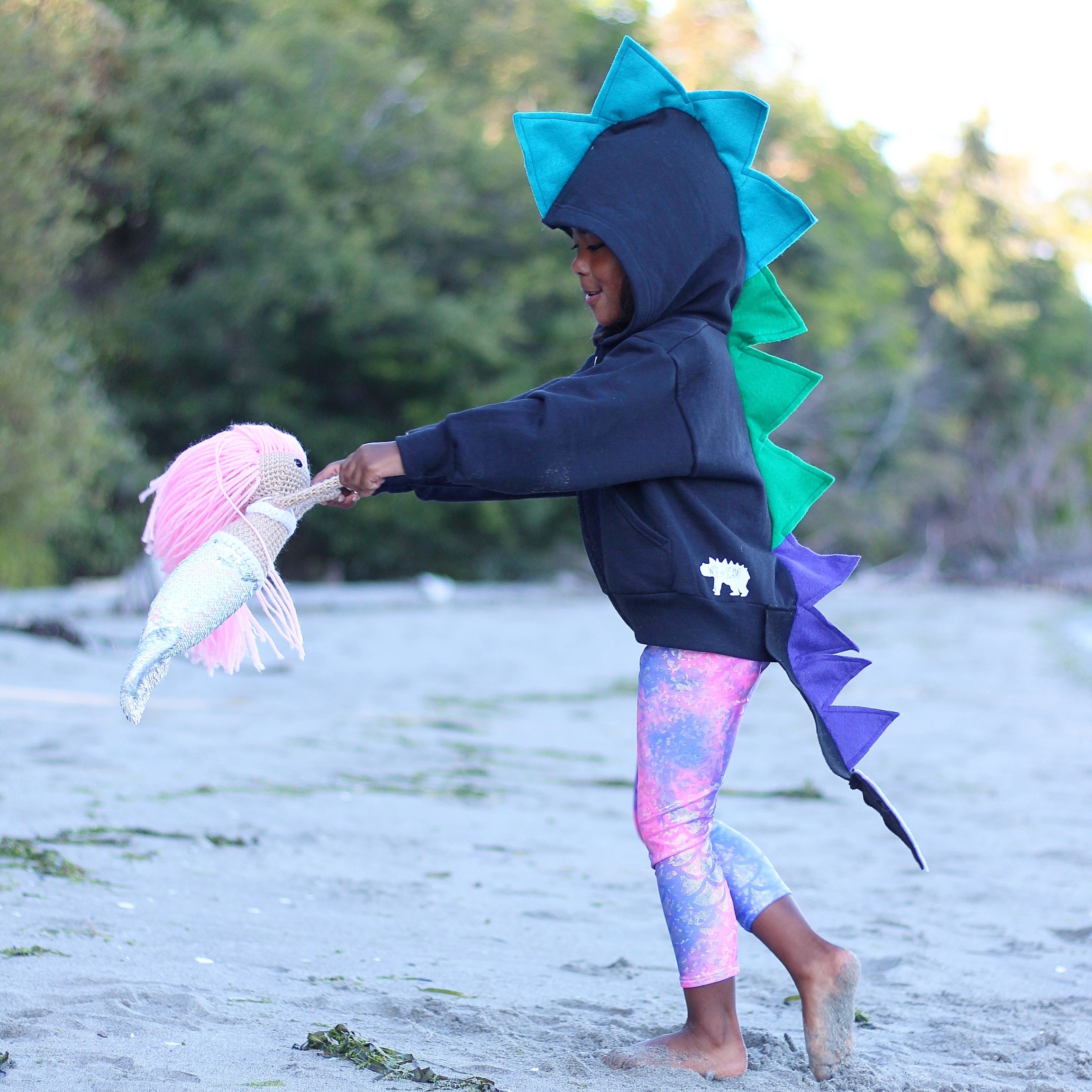 Girls Magical Mermaid Dragon Hoodie