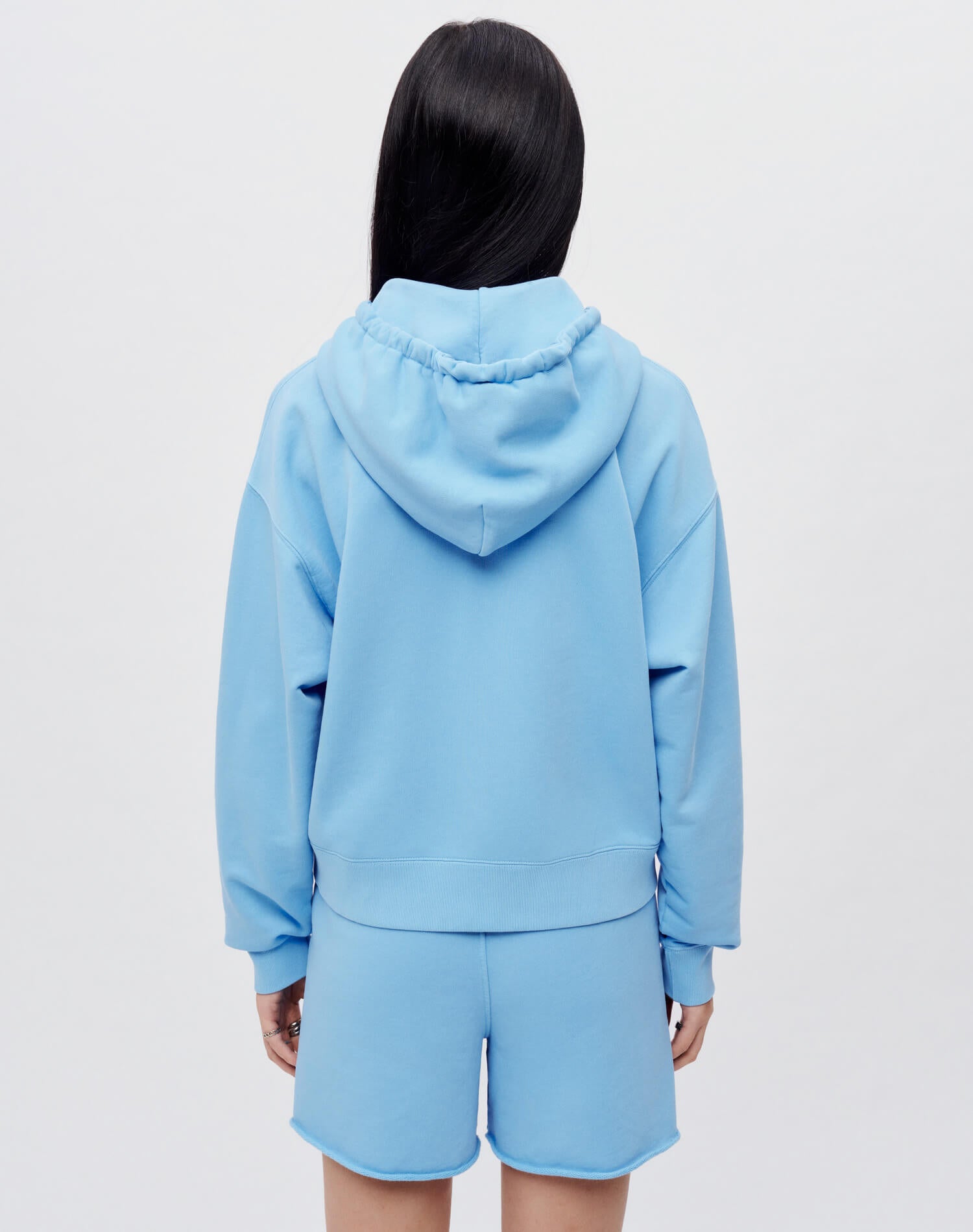 Hanes Relaxed Zip Hoodie - Carolina Blue