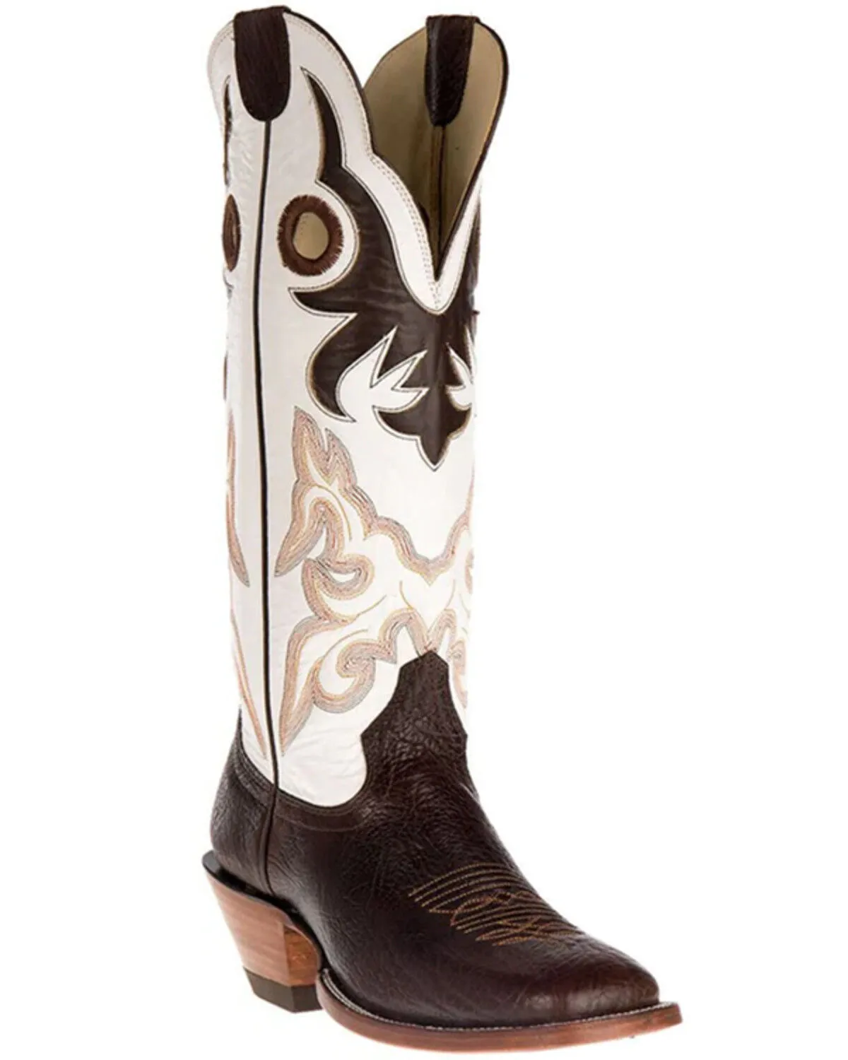 Hondo Boots Men's Spanish Shoulder Western Boots - Broad Square Toe