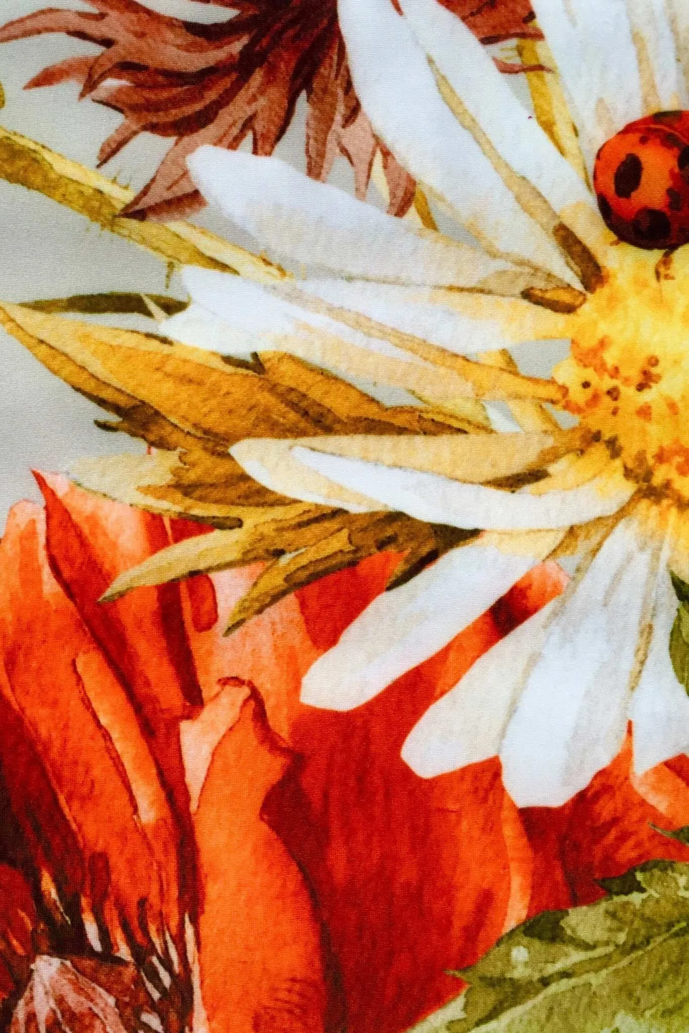 In The Wheat Field Sanibel Grey & Red Floral Dress - Women