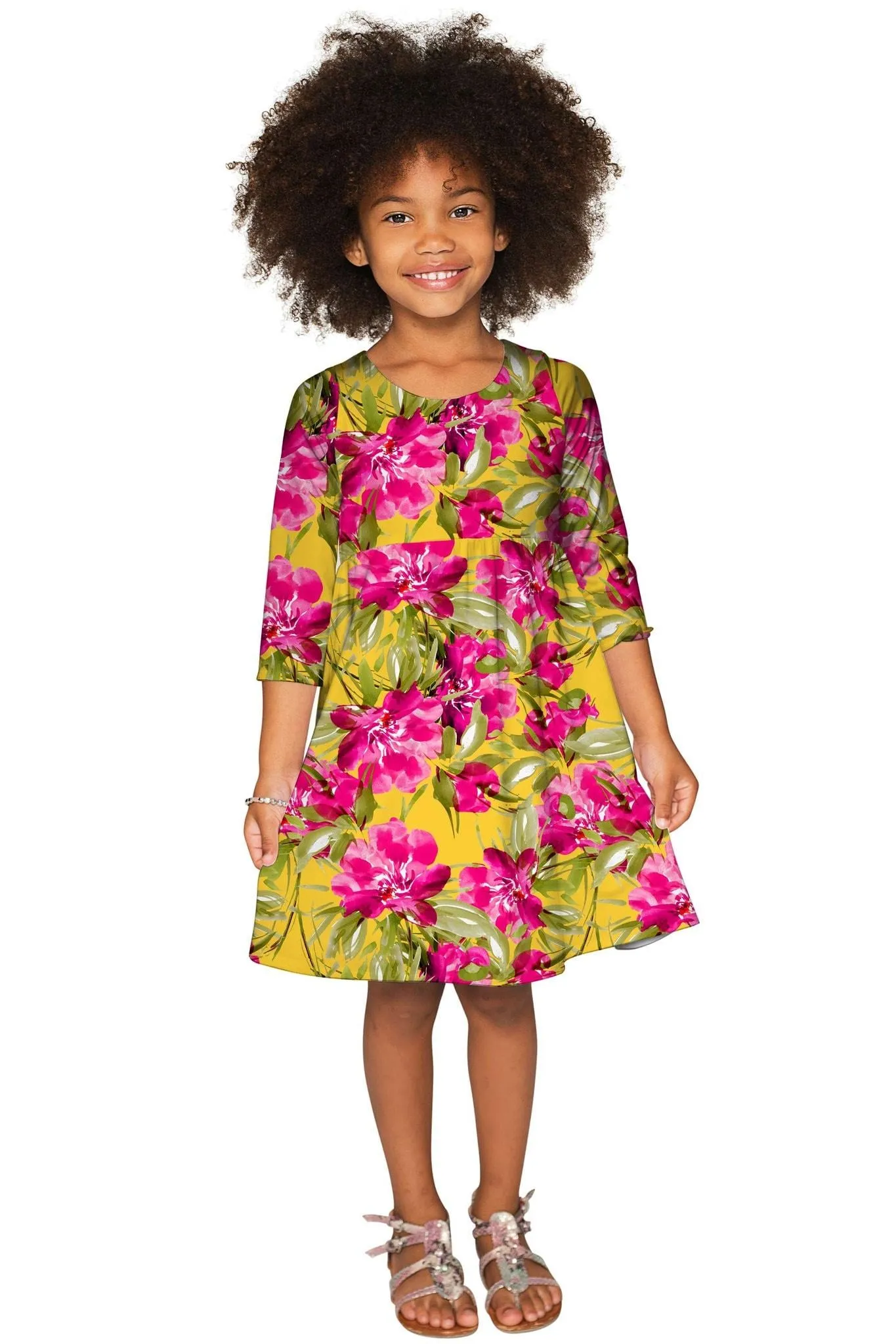 Indian Summer Gloria Empire Waist Floral Dress - Mommy & Me